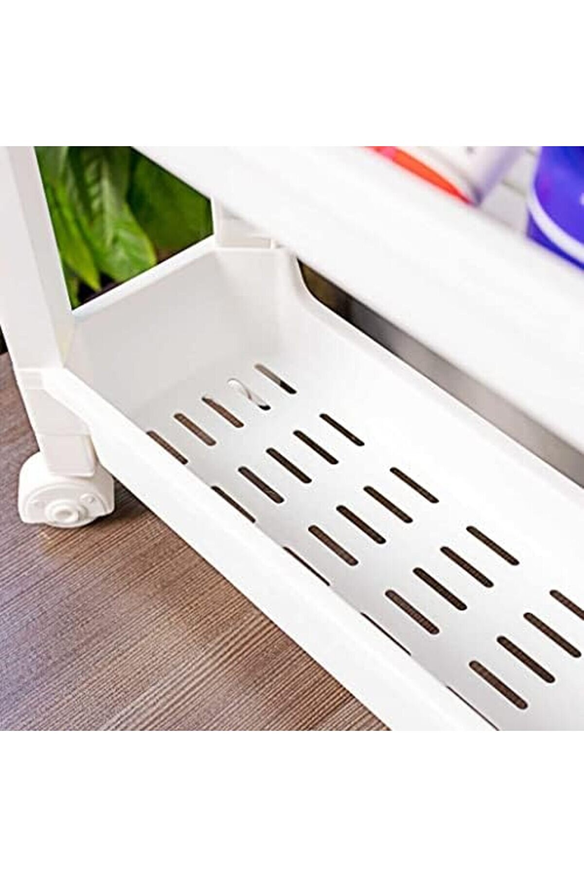 Shopverse Org-65 Tekerlekli̇ 3 Katlı Organi̇zer Raf Beyaz Trendfli̇ck 1014773