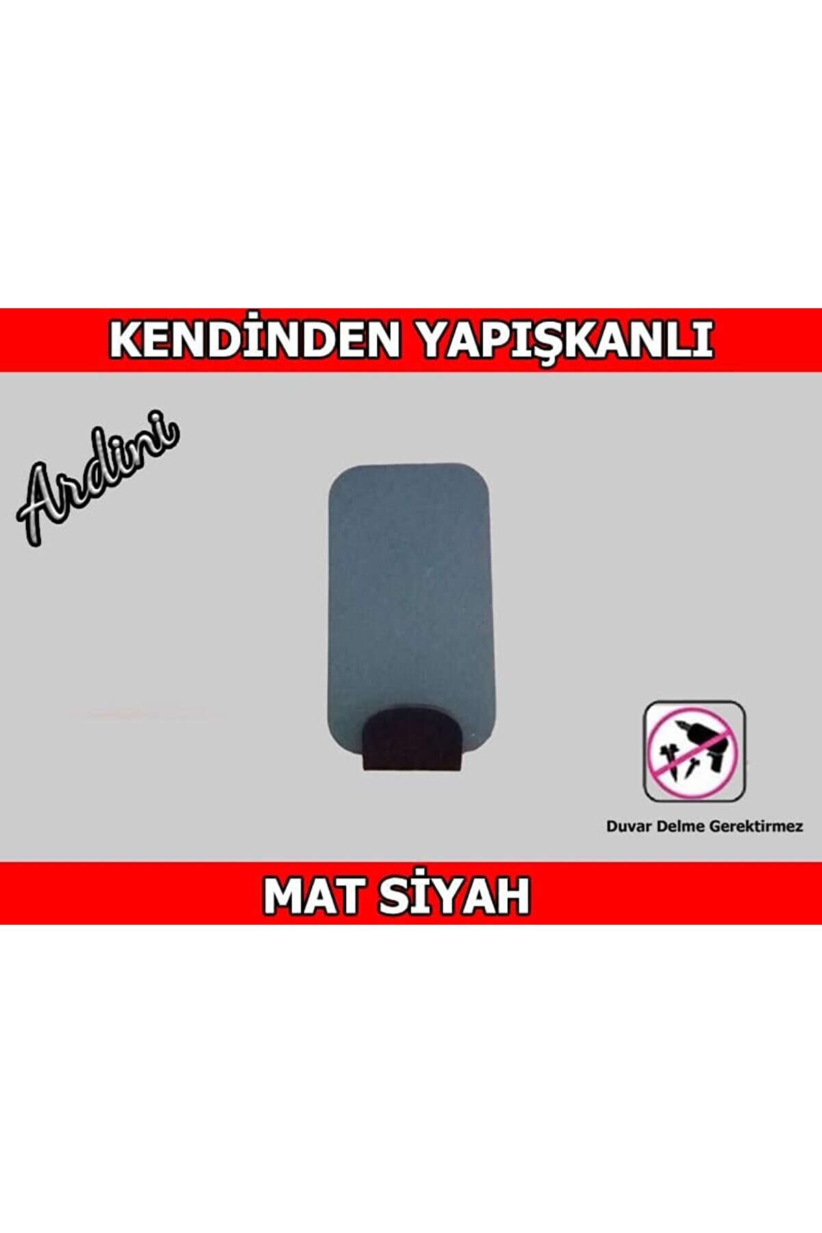 Shopverse Kendi̇nden Yapışkanlı 4 L&uuml; Paket Di̇kd&ouml;rtgen Mat Si̇yah Bornoz Havlu Askısı Trendfli̇ck 101477