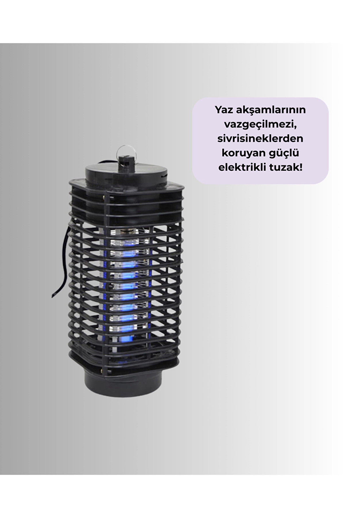 Elektri̇kli̇ Uv Işıklı Si̇vri̇si̇nek Ve Böcek Öldürücü – Sessi̇z Ve Güvenli̇ Tuzak