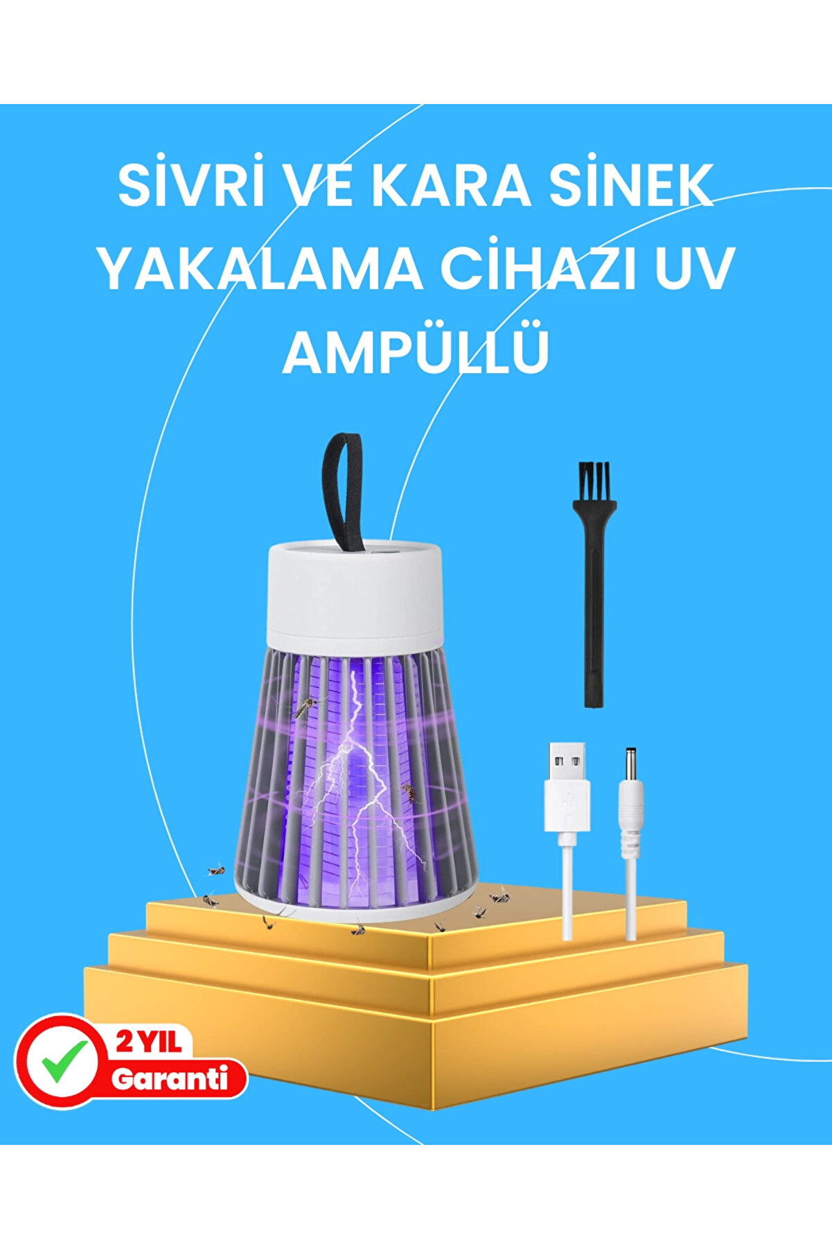 KAKTÜS JACK Çocuk ve Evcil Hayvan Dostu Sivrisinek Yakalama Lambası