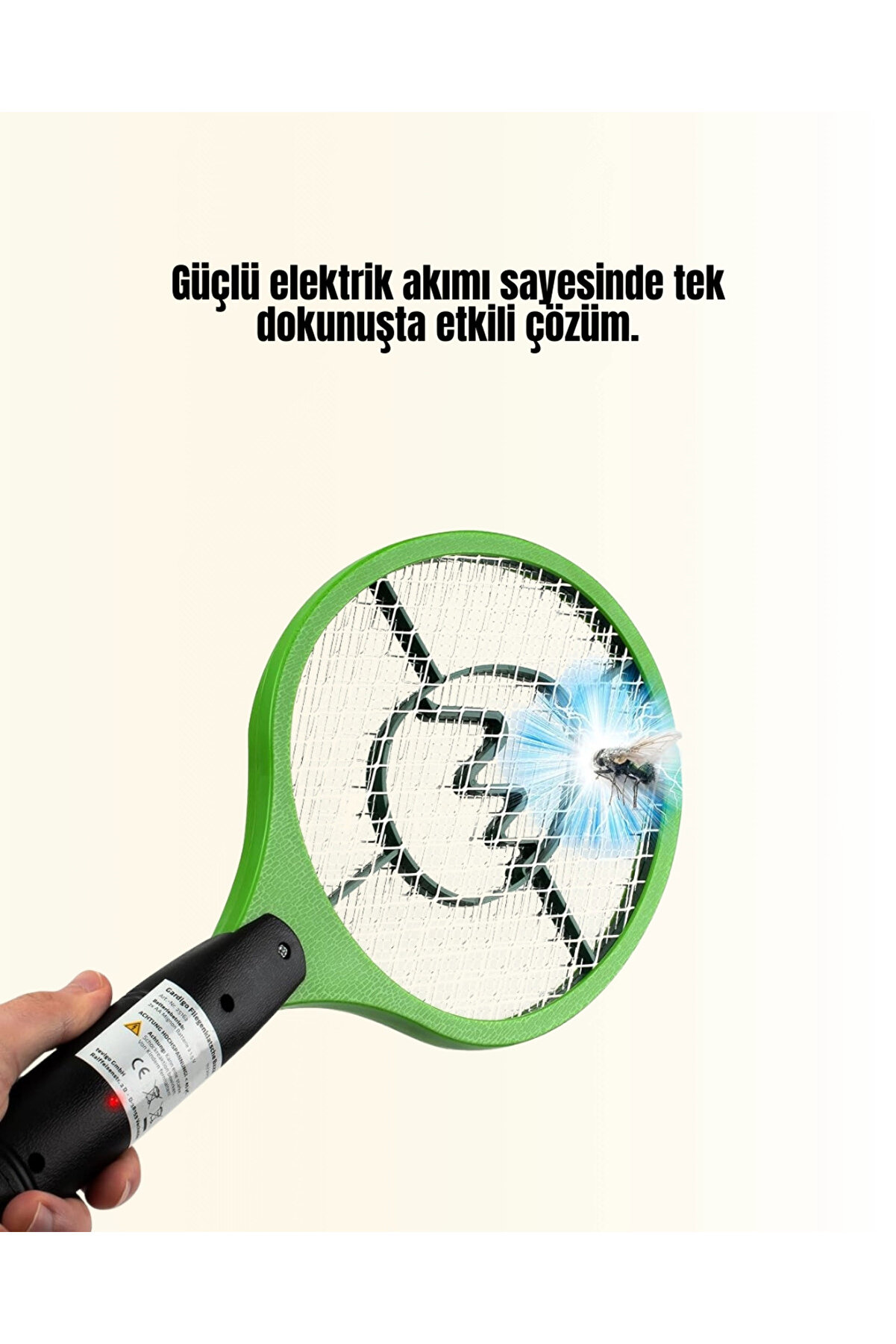 Çocuk Ve Evci̇l Hayvan Dostu Elektri̇kli̇ Si̇nek Raketi̇ | Güvenli̇ Kullanım