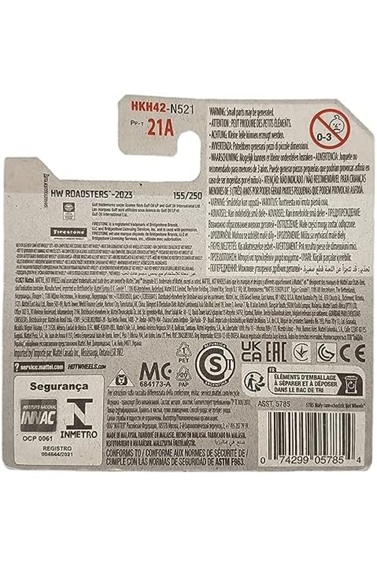 Modashi̇ne - Chaser - Hw Roadsters 9/10 - Hkh42 - Short Card - Gulf - Fi̇restone - 2023 Modascope 1014