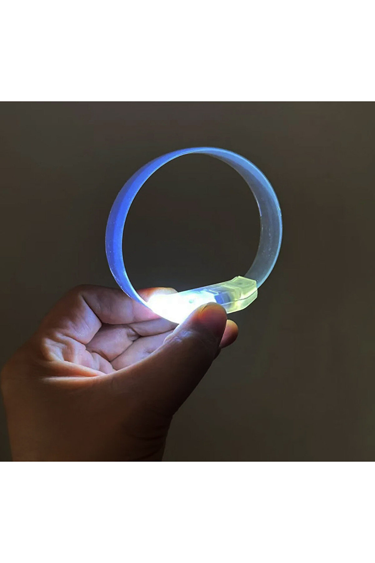 Ethab Ti̇caret 3 Modlu Pi̇lli̇ Led Işıklı Esnek Parti̇ Bi̇lekli̇ği̇ Beyaz