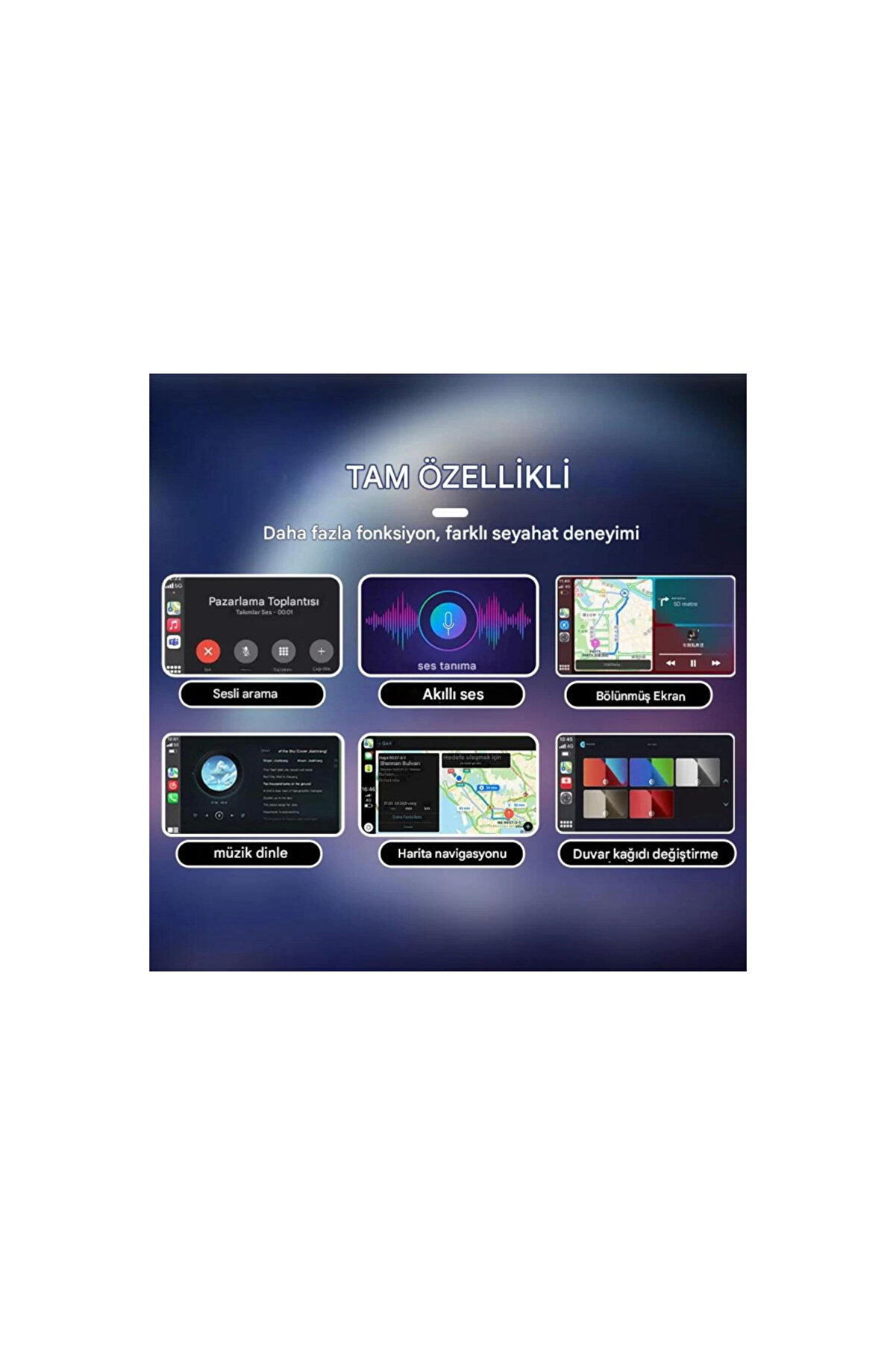 Kablosuz Androi̇d Auto/Car Play Usb Dongle Ci̇hazı