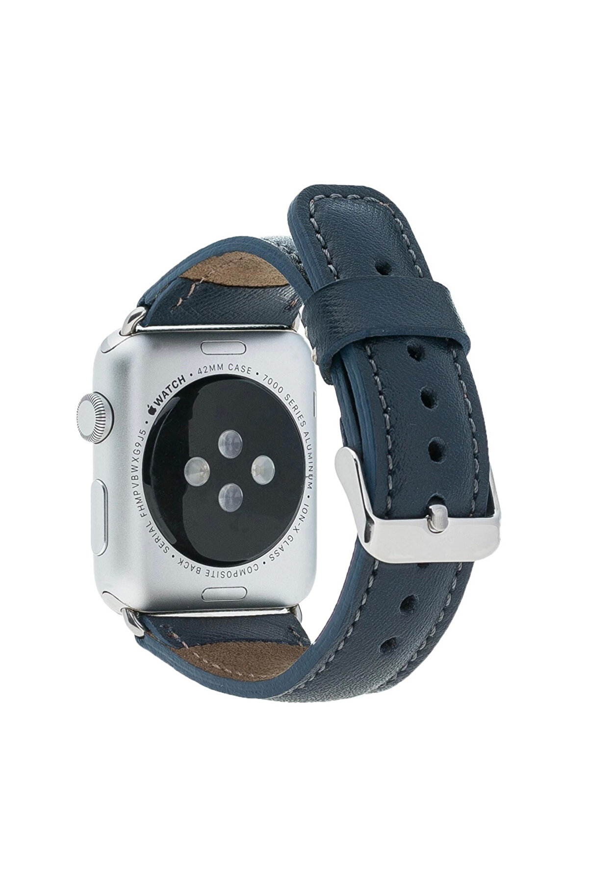 Apple Watch Uyumlu Deri̇ Kordon 38-40-41Mm Snb Laci̇vert