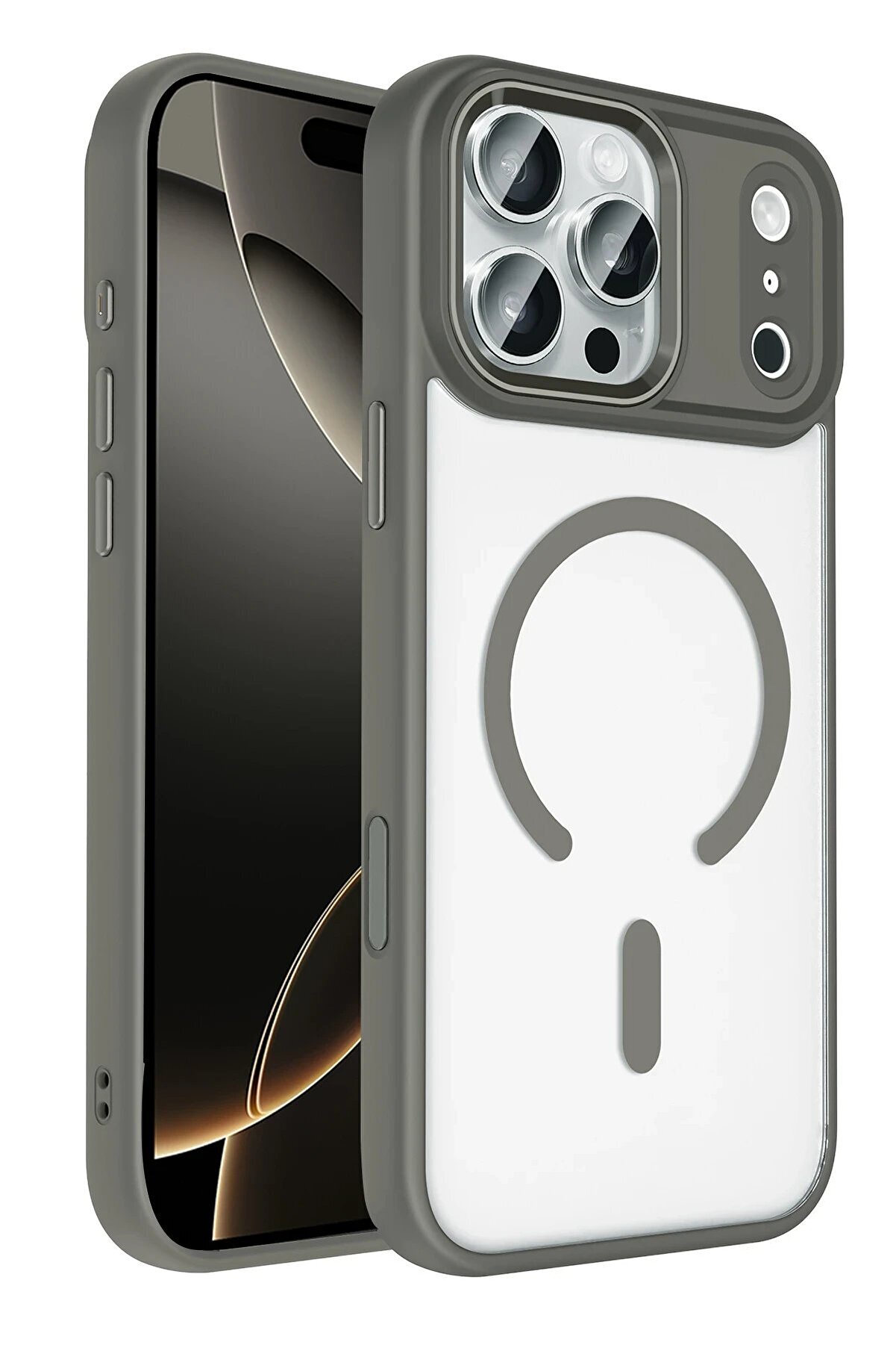 Shc42000 Apple İphone 17 Pro Max Terea Magsafe Kapak - A&ccedil;ık Mavi̇-(5796)