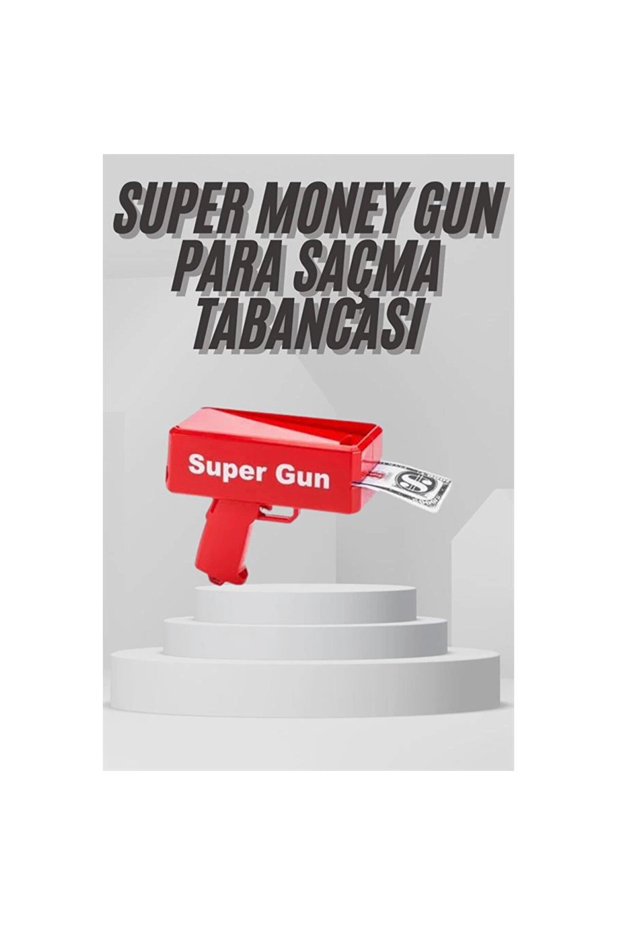 Para Dolar Saçma Para Atma Tabancası Otomati̇k Kırmızı Oyuncak