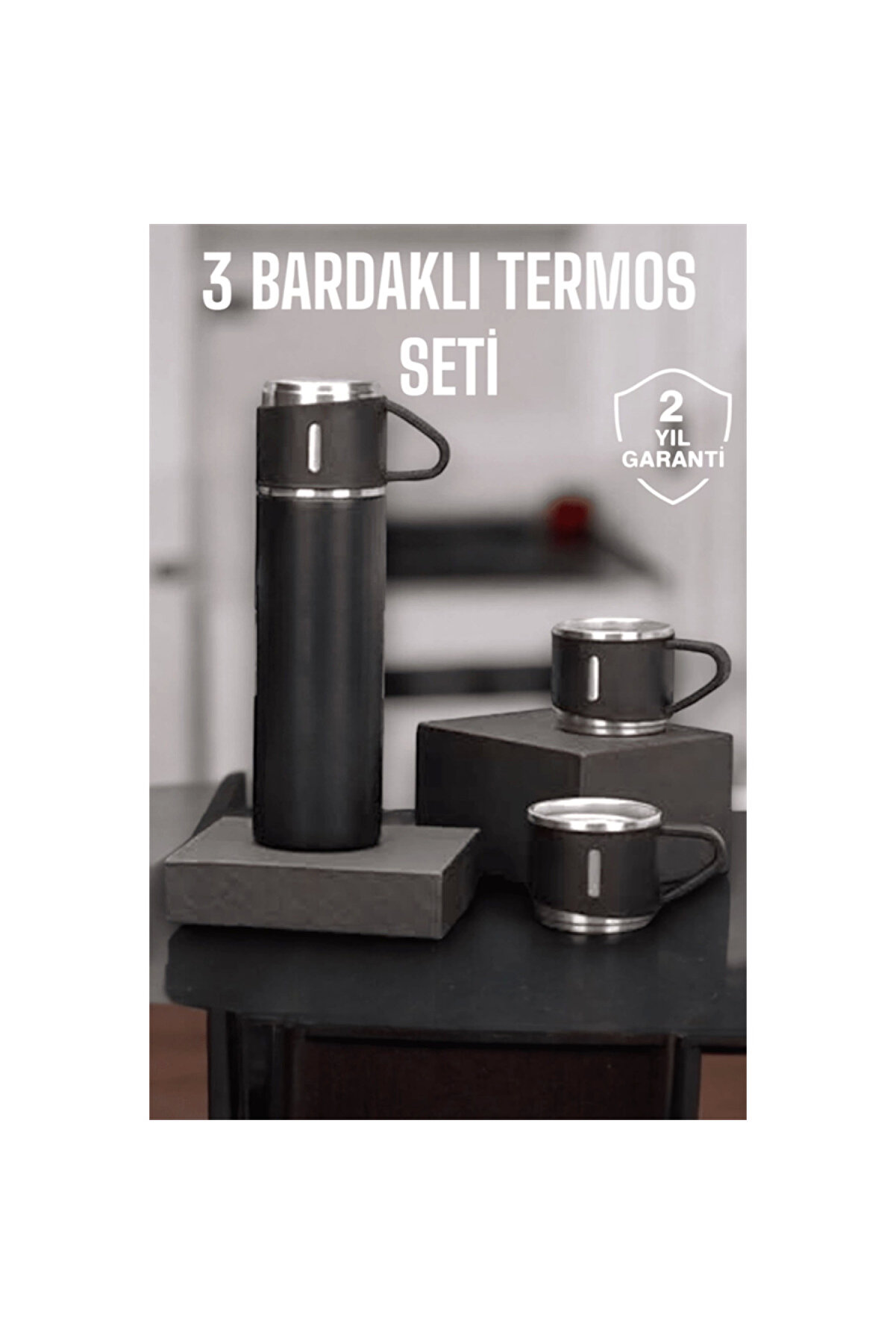 500 Ml Kapasi̇teli̇ Taşınabi̇li̇r Basınçlı Termos Seti̇ Günlük Kullanım İçi̇n İdeal