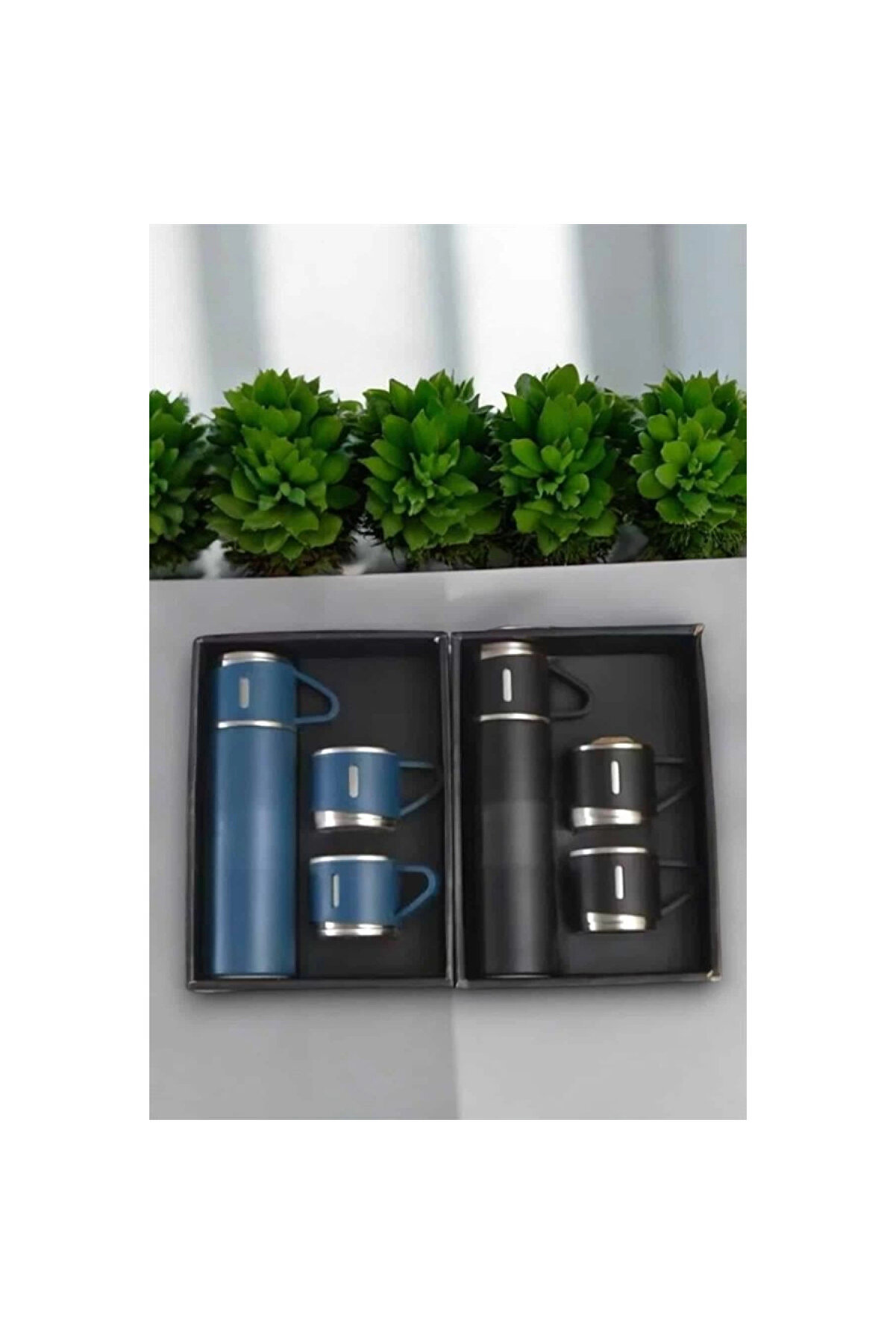 500 Ml Kapasi̇teli̇ Taşınabi̇li̇r Basınçlı Termos Seti̇ Günlük Kullanım İçi̇n İdeal