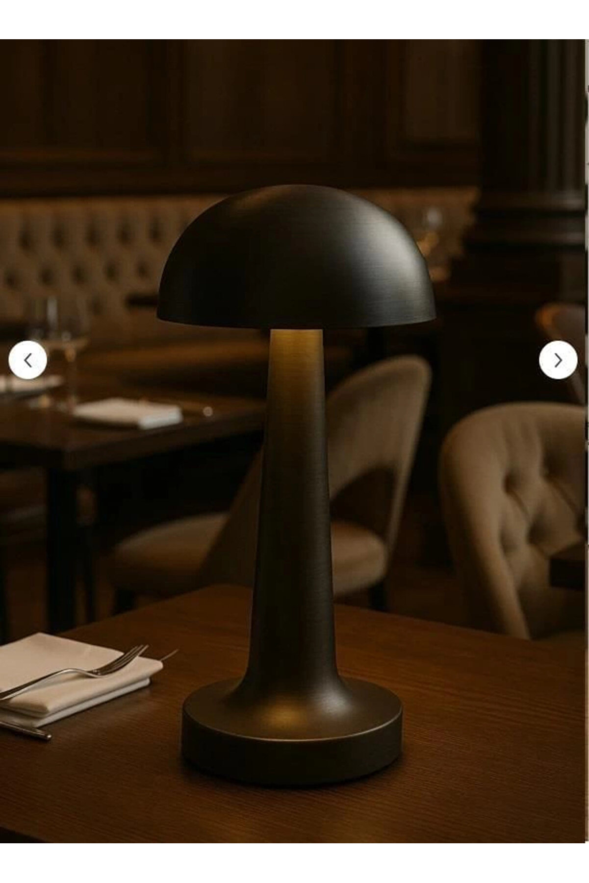 Cata Ct 8428 Li̇zbon Si̇yah Kasa Anti̇k Şarjlı Masa Lambası