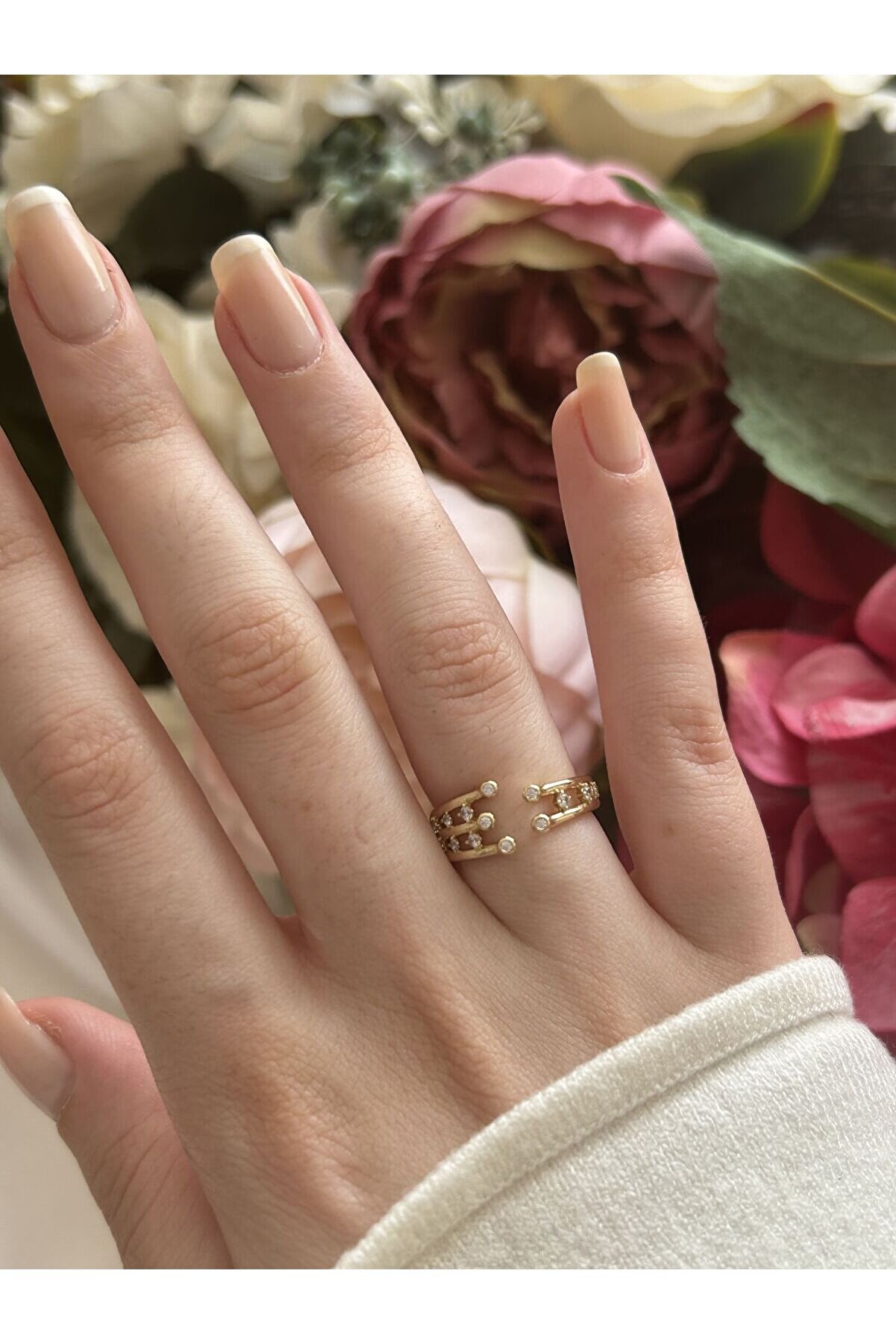 Ateli̇er Emi̇ne Zi̇rkon Taşlı Ayarlanabi̇len Yüzük