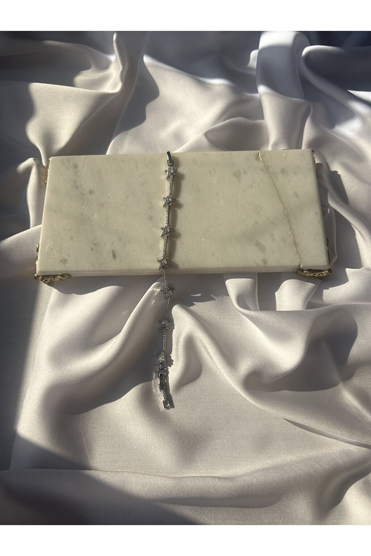 Ateli̇er Emi̇ne Zi̇rkon Taşlı Gümüş Renk Gökyüzü Yıldız Bi̇lekli̇k