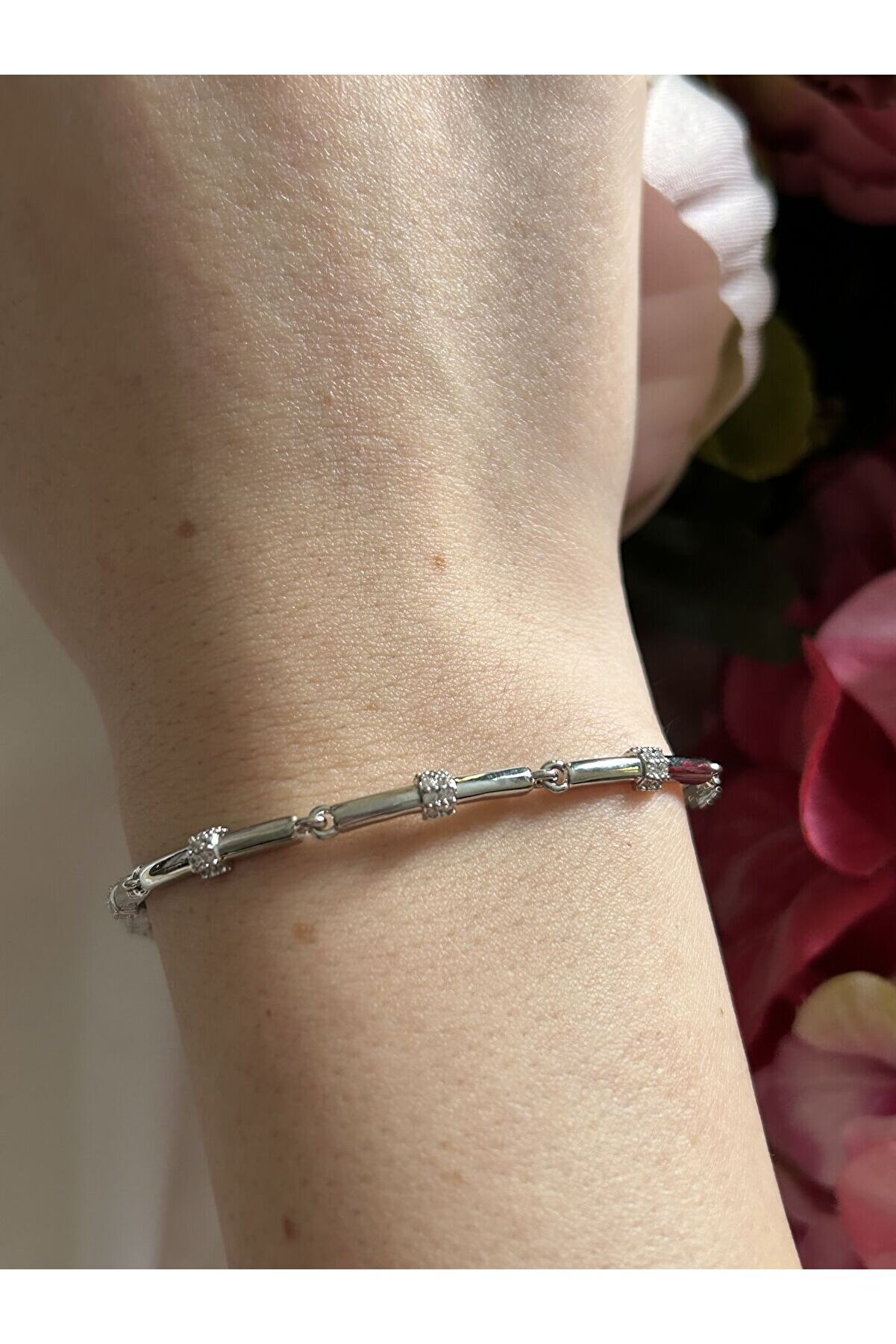 Ateli̇er Emi̇ne Taş Detay Si̇lver Bakla Bi̇lekli̇k