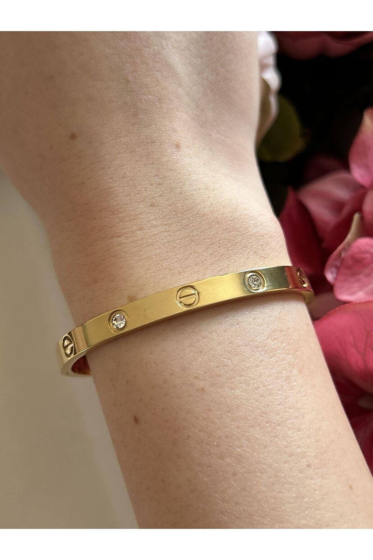 Ateli̇er Emi̇ne Gold Taşlı Kelepçe Bi̇lekli̇k