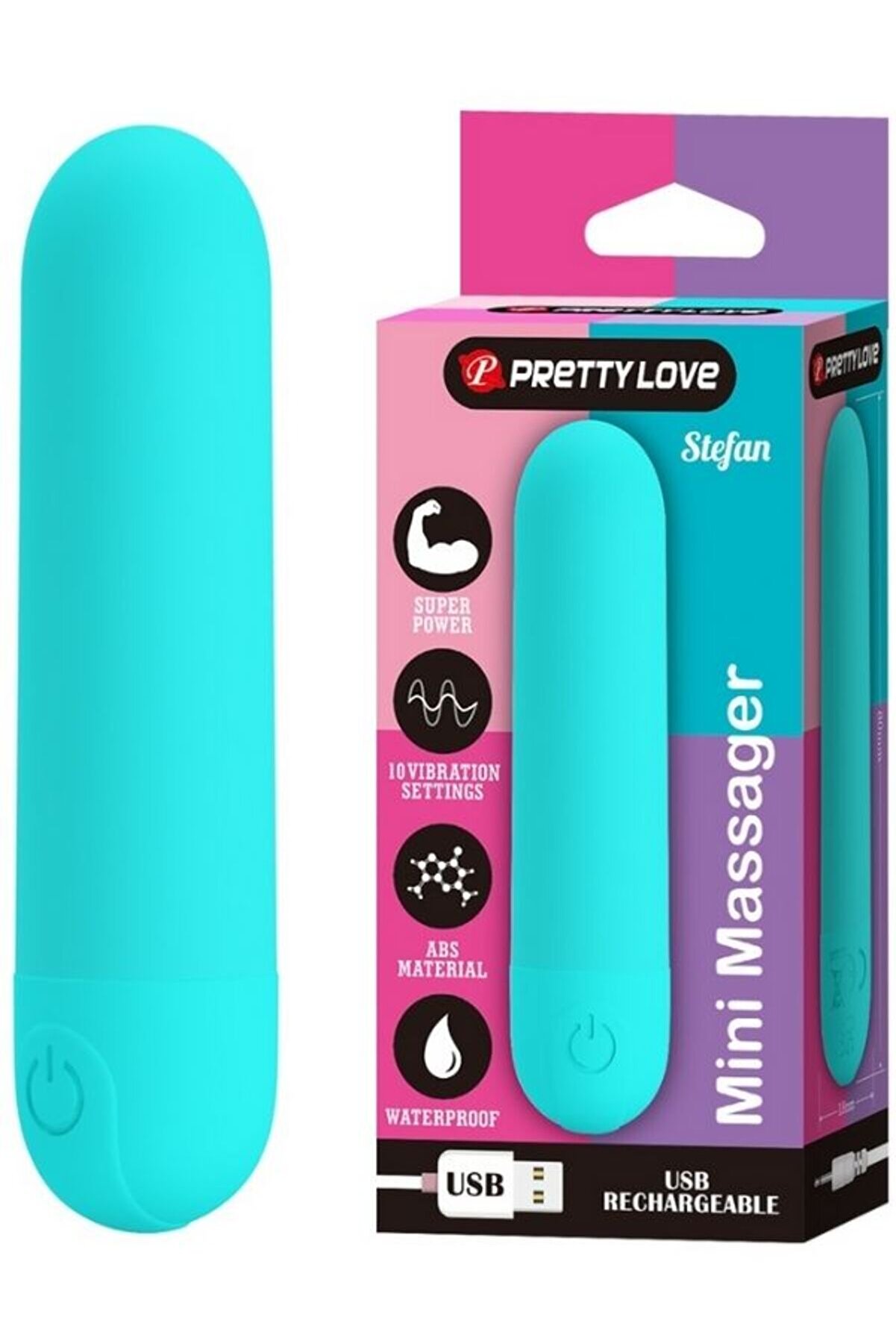 Bendis Secret Censan Stefan Mini Massager Bullet Vibratör Mavi