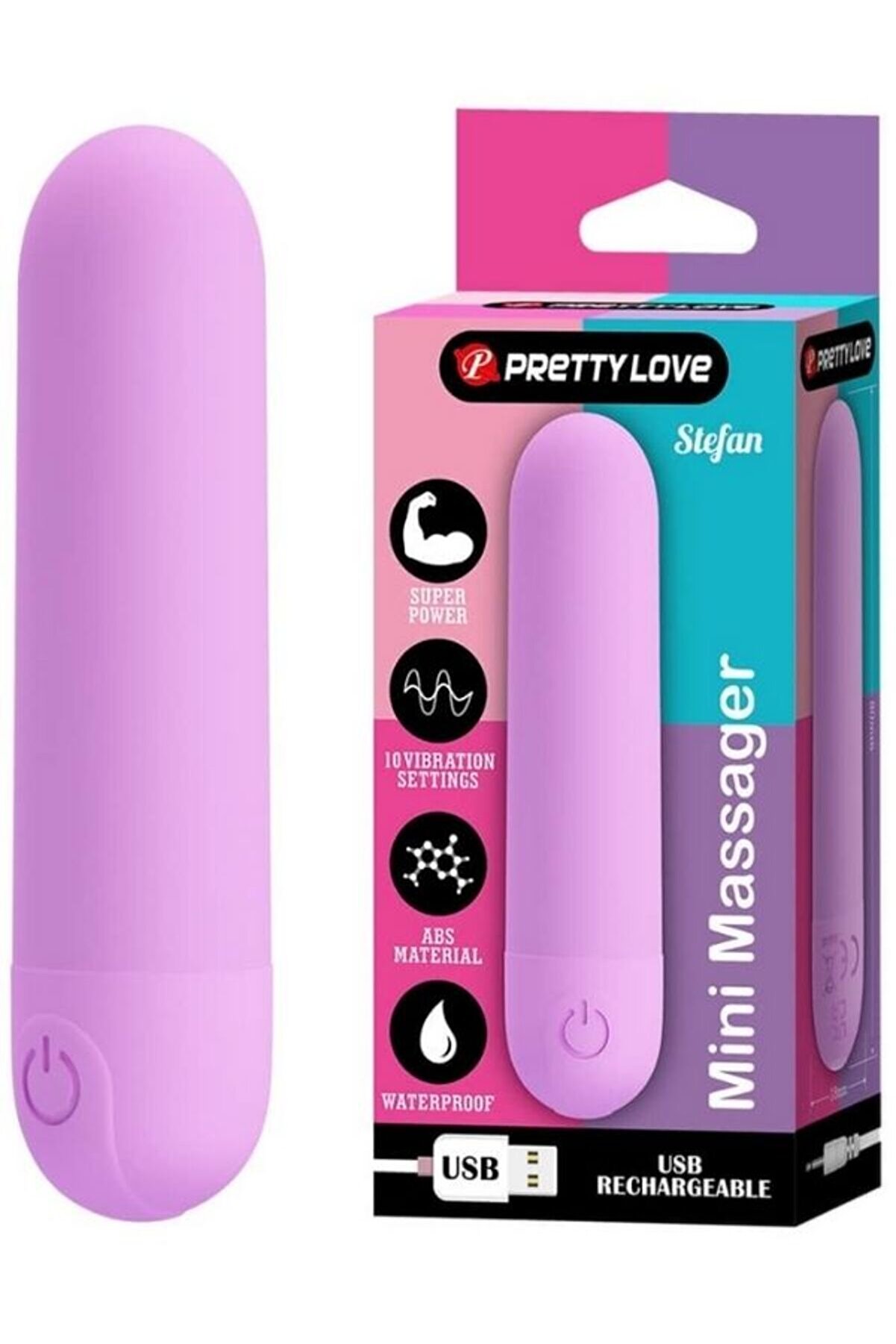 Pridex Censan Stefan Mini Massager Bullet Vibratör Mor