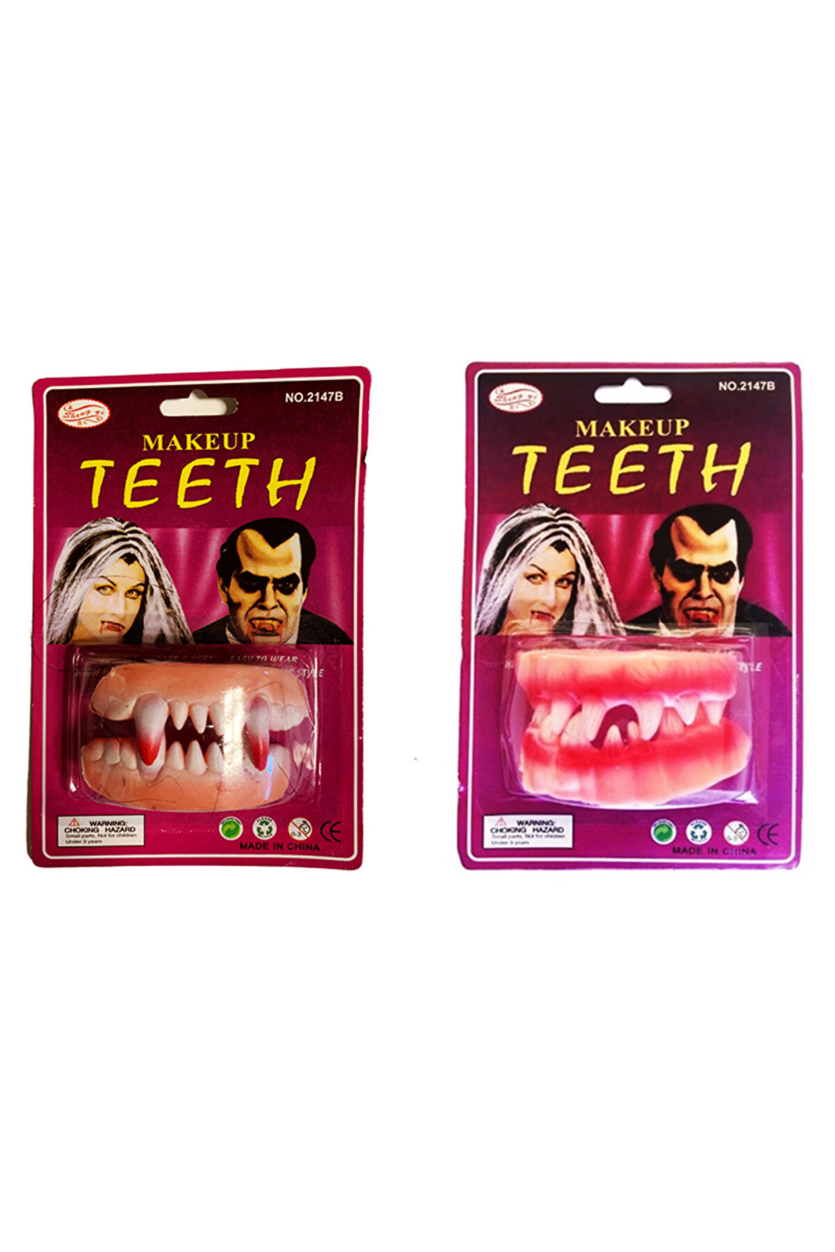 Go İthalat Takma Vampi̇r Di̇şi̇ 2 Adet Vampi̇r Ve Seyrek Model (5473)