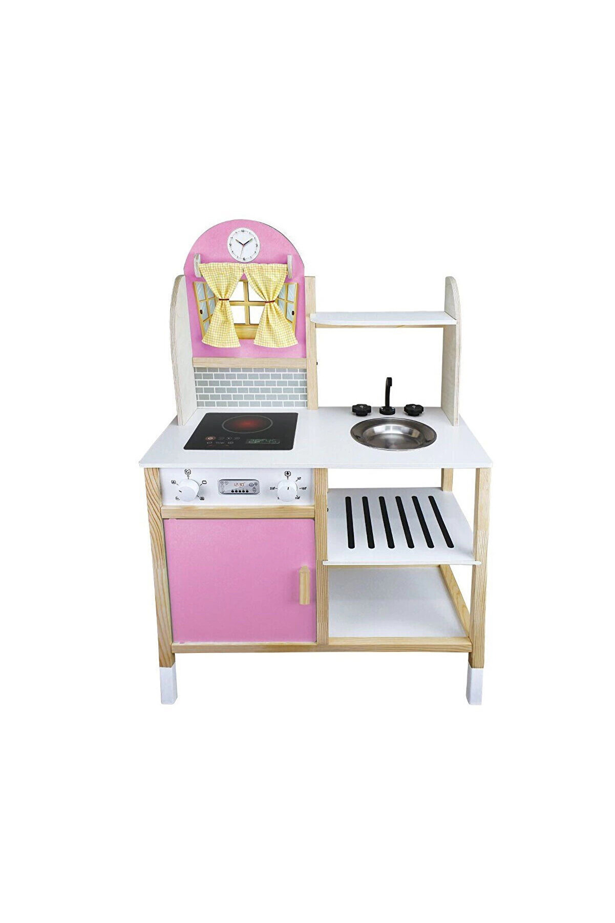 T1012 Ahşap Mutfak Pembe Ledsi̇z