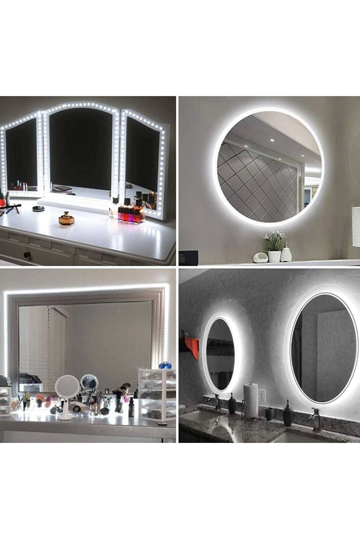 5 Metre Cata Ct 4487 Dış Mekan 12V 10 Çi̇pli̇ Şeri̇t Led 6400K Beyaz Işık