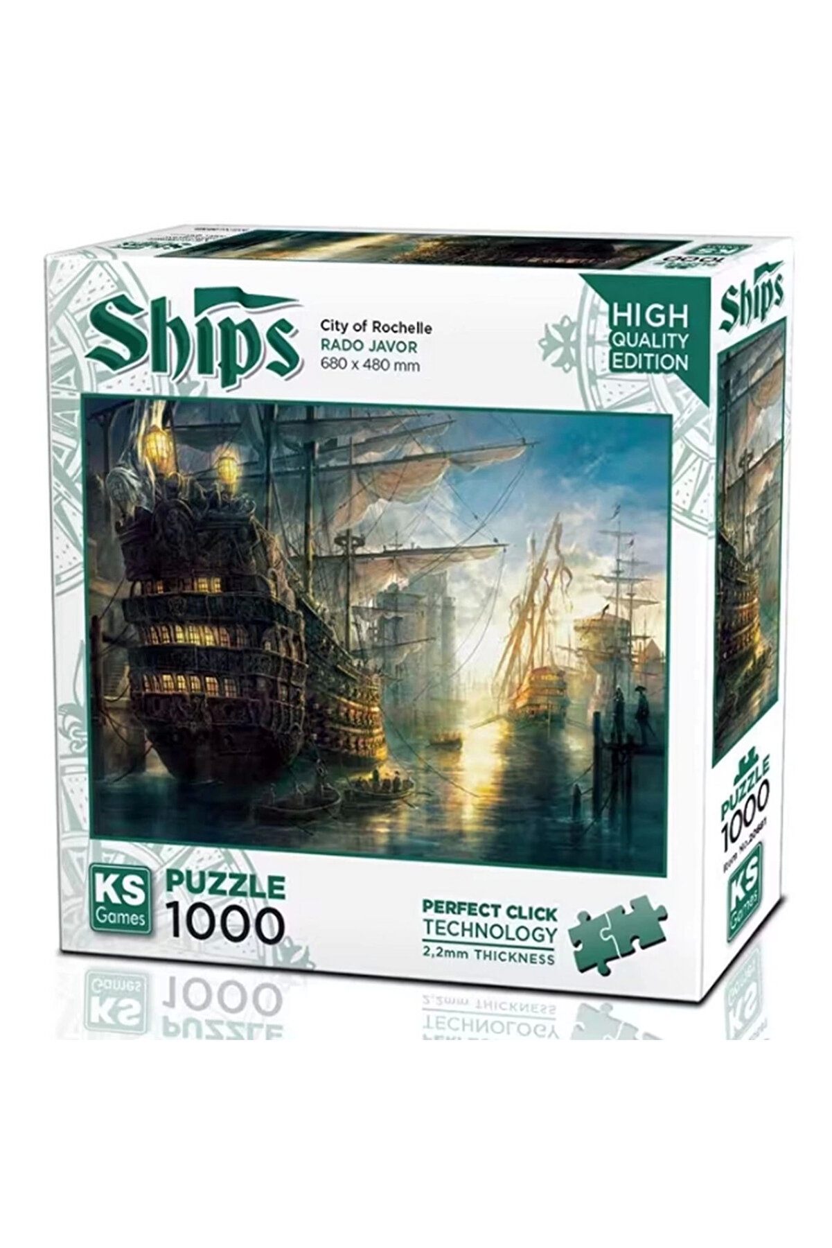 Ks Games Ci̇ty Of Rochelle Puzzle 1000 Parça 20681