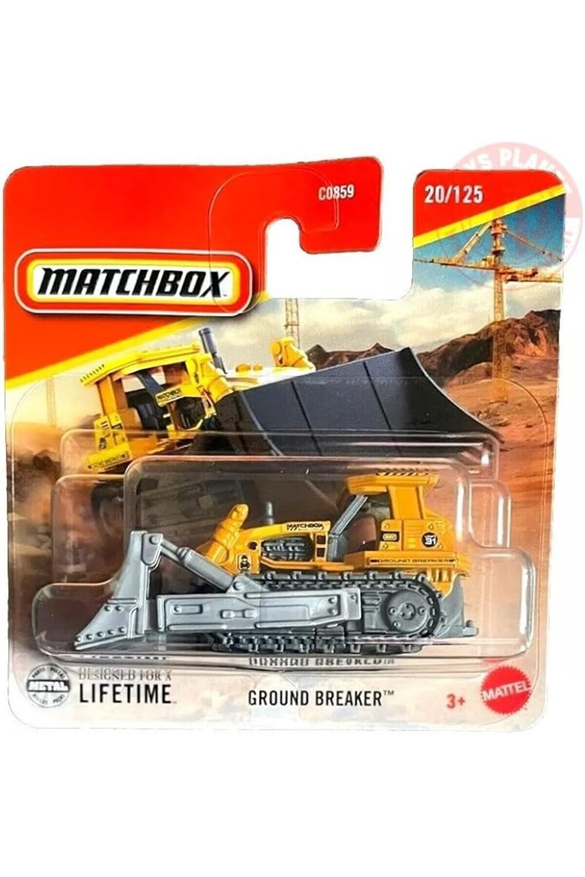 Modashi̇ne Mtchbox 164 Tekli̇ Arabalar Ground Braker Bulldozer Jbt16 Modascope 1014773