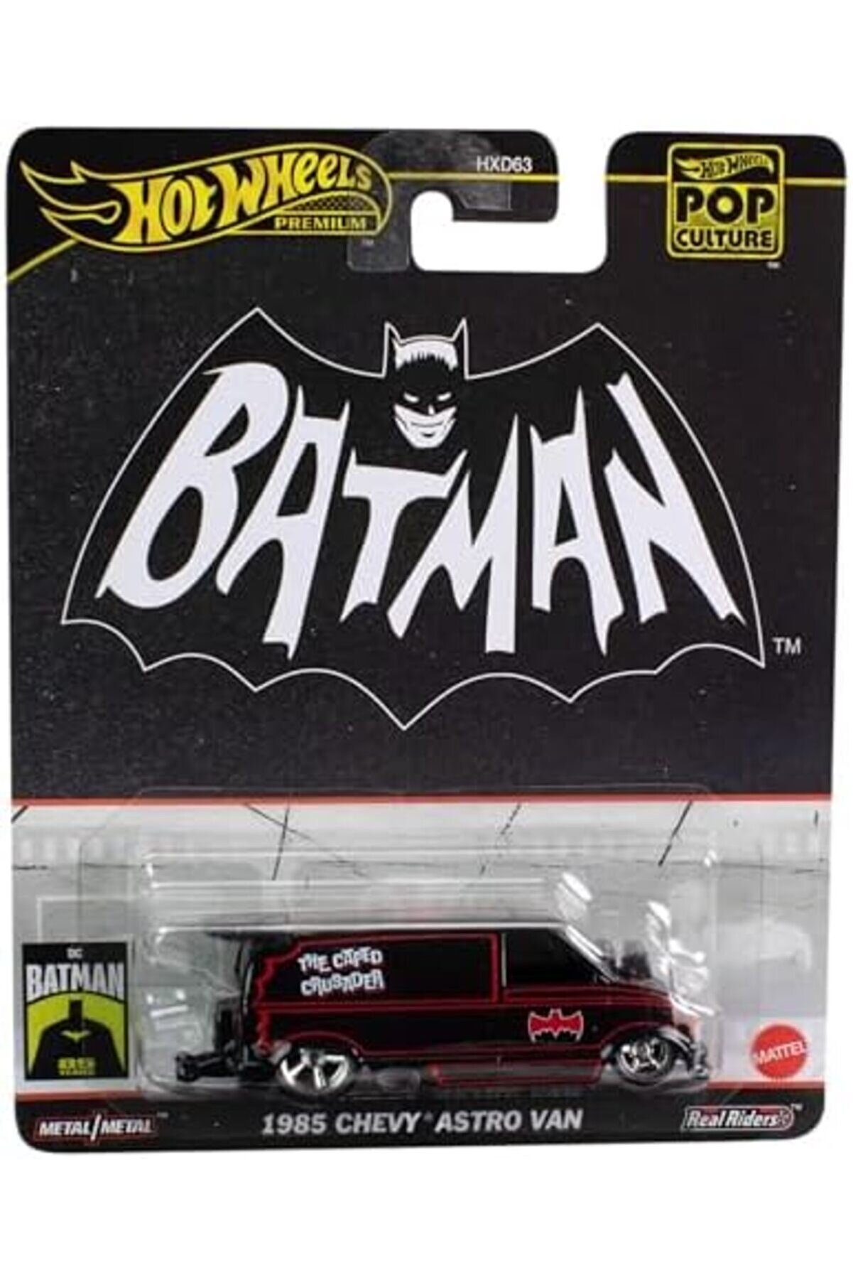 Modashi̇ne 1985 Chevy Van Batmobıle Cast Model Araba - &Ouml;l&ccedil;ek 164 - Uzunluk 7 Cm Pop Culture Hvj48 Mo