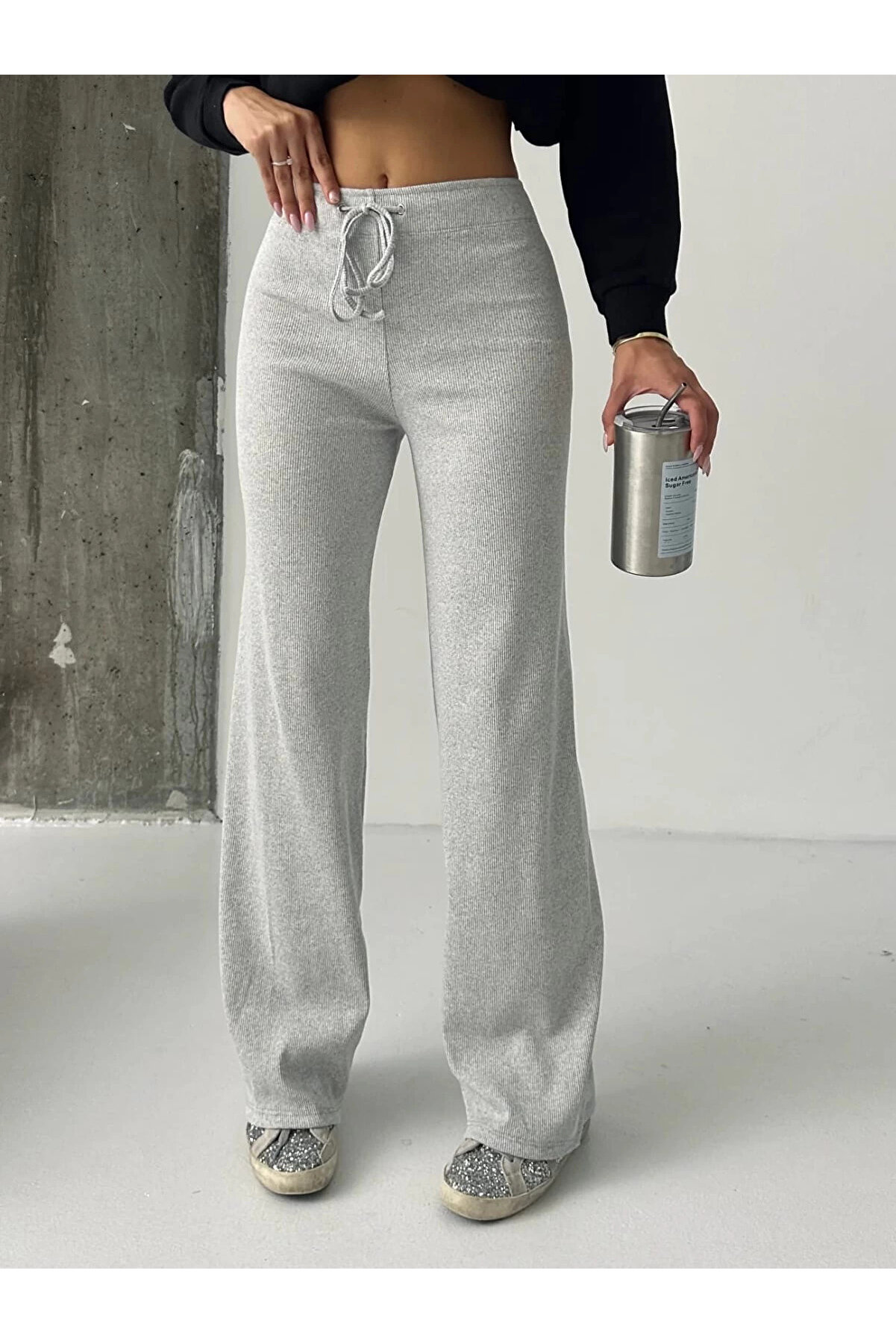 Karadağsb Fi̇t Comfort Gri̇ Salaş Pantolon