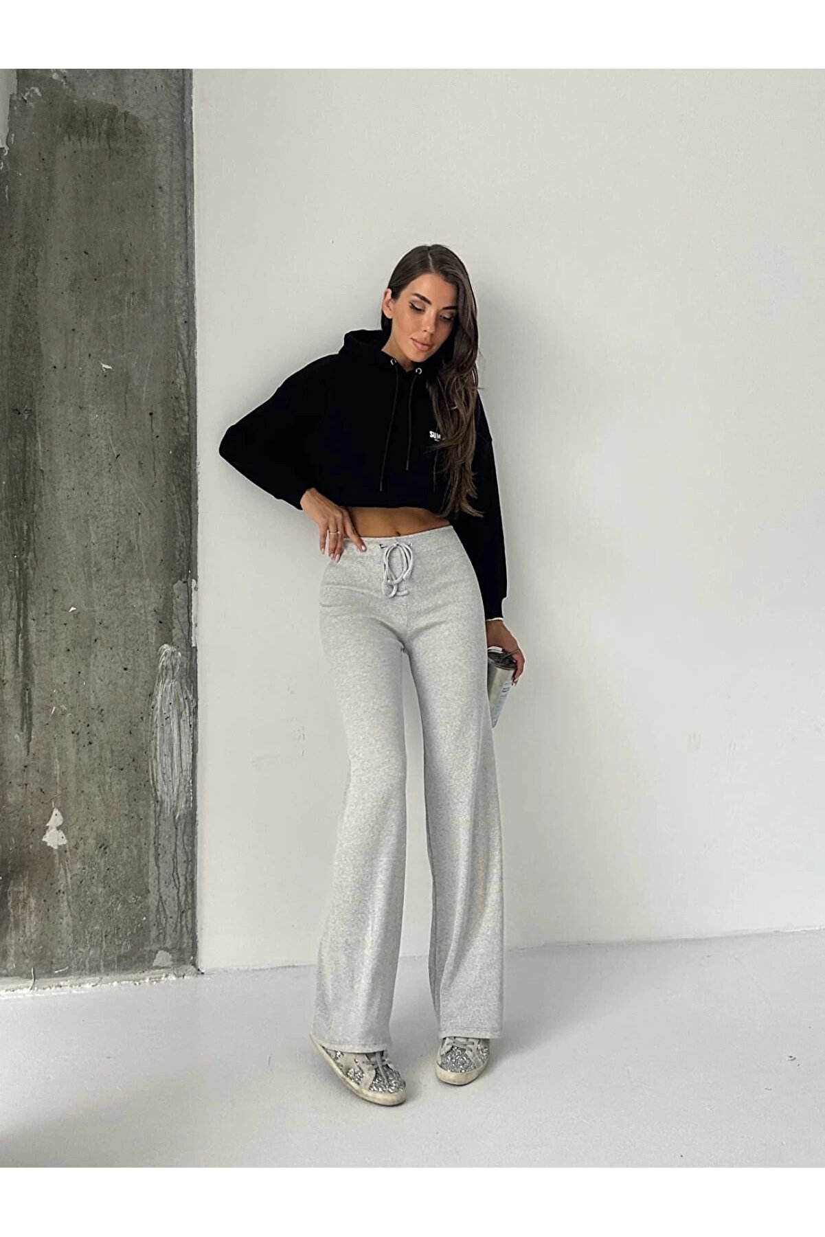 Karadağsb Fi̇t Comfort Gri̇ Salaş Pantolon