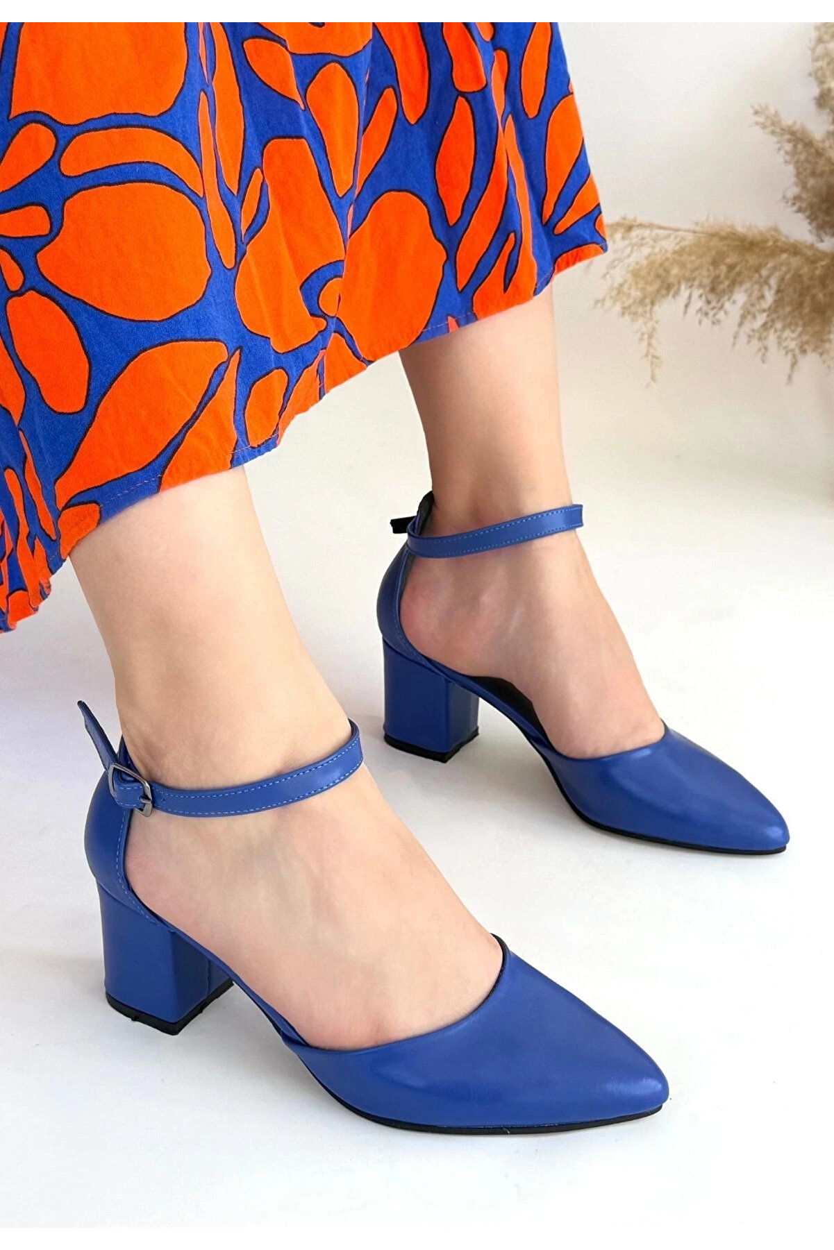 Ethab Ti̇caret Mulen Mavi̇ Ci̇lt Topuklu Ayakkabı