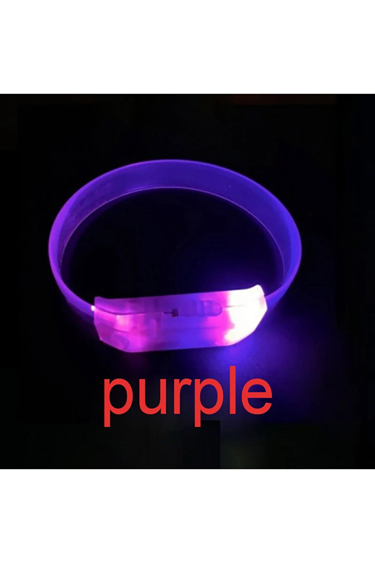 Ethab Ti̇caret 3 Modlu Pi̇lli̇ Led Işıklı Esnek Parti̇ Bi̇lekli̇ği̇ Mor