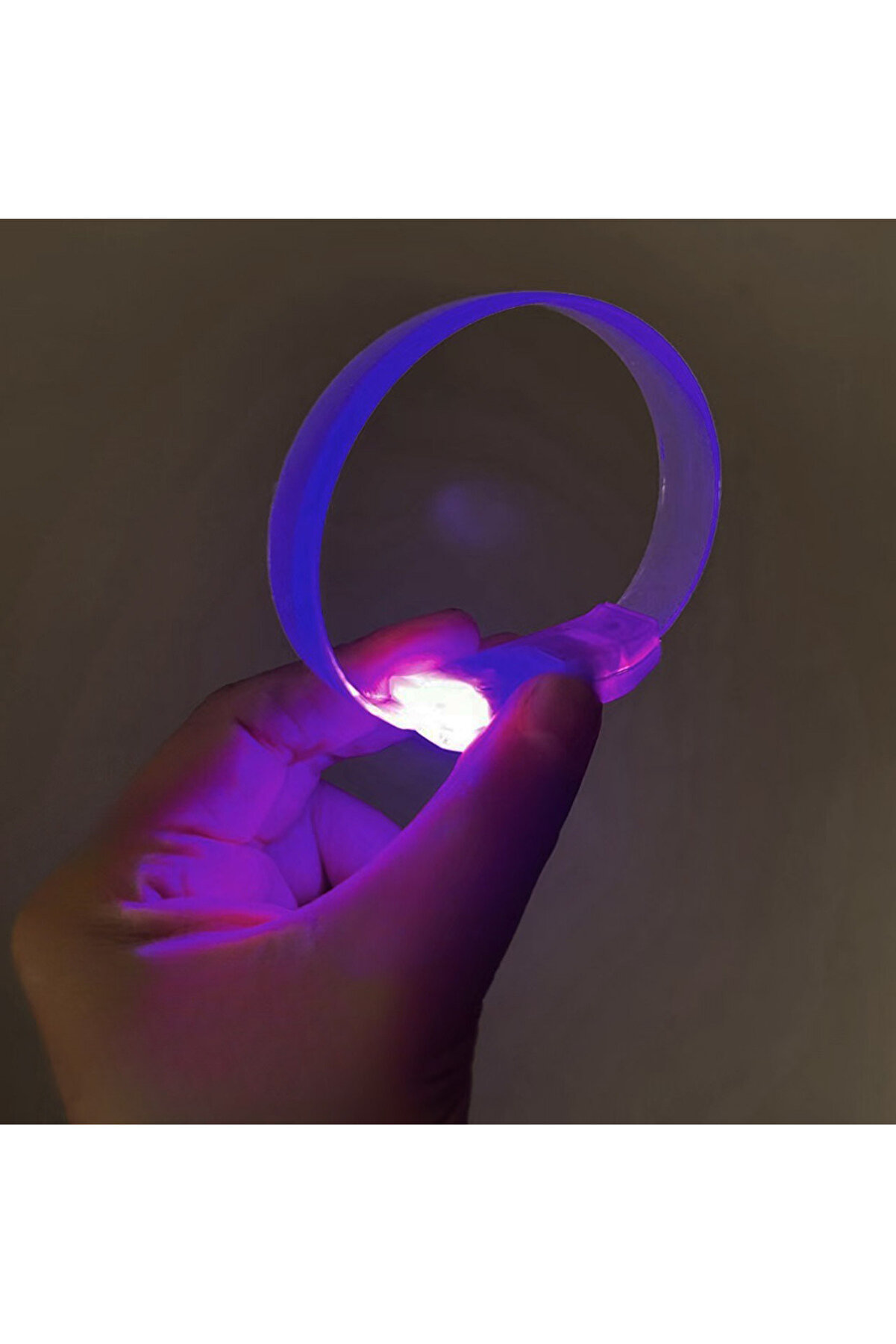 Ethab Ti̇caret 3 Modlu Pi̇lli̇ Led Işıklı Esnek Parti̇ Bi̇lekli̇ği̇ Mor