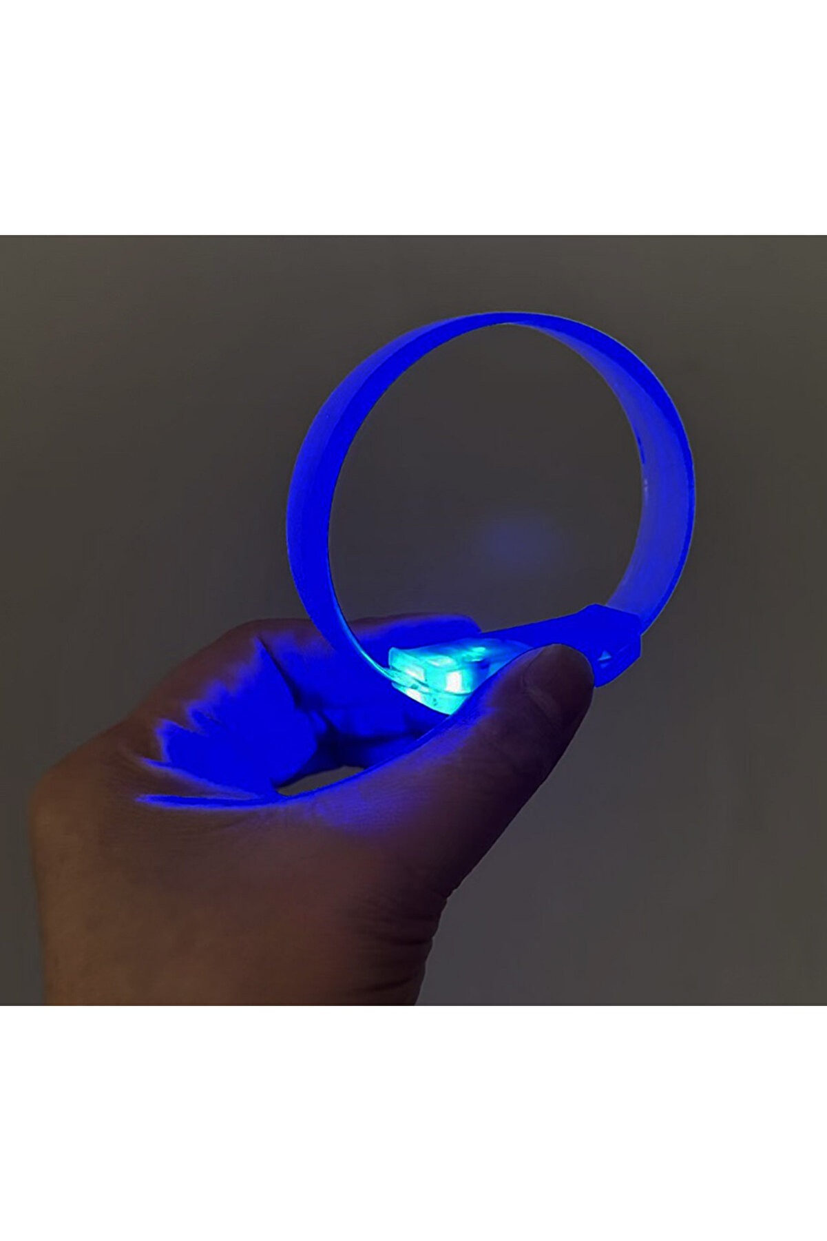 Ethab Ti̇caret 3 Modlu Pi̇lli̇ Led Işıklı Esnek Parti̇ Bi̇lekli̇ği̇ Mavi̇