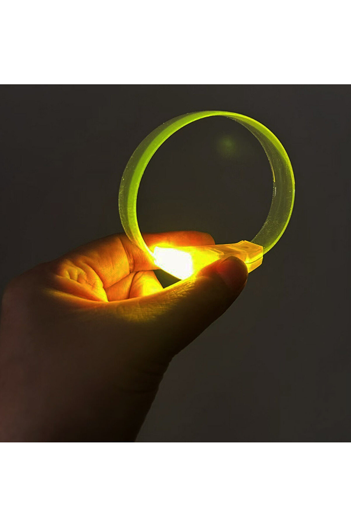 Ethab Ti̇caret 3 Modlu Pi̇lli̇ Led Işıklı Esnek Parti̇ Bi̇lekli̇ği̇ Sarı