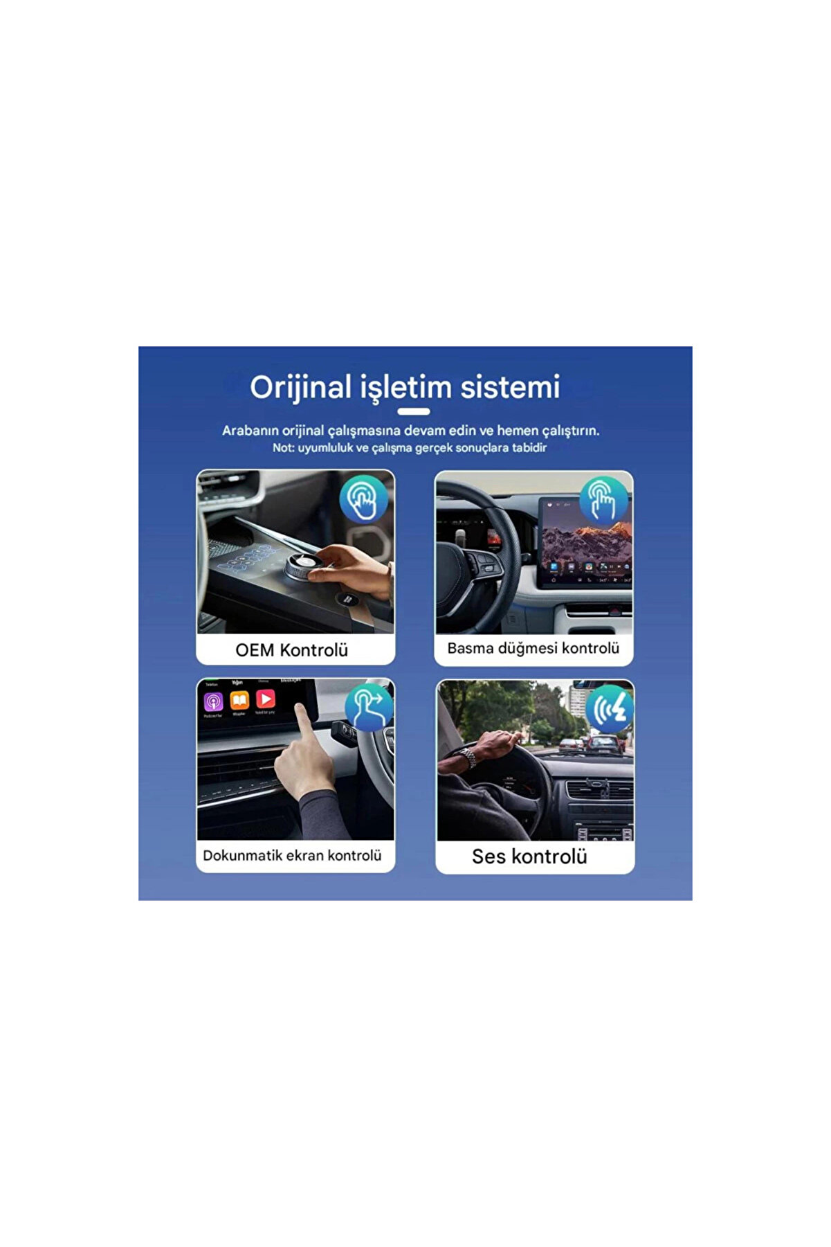 Kablosuz Androi̇d Auto/Car Play Usb Dongle Ci̇hazı