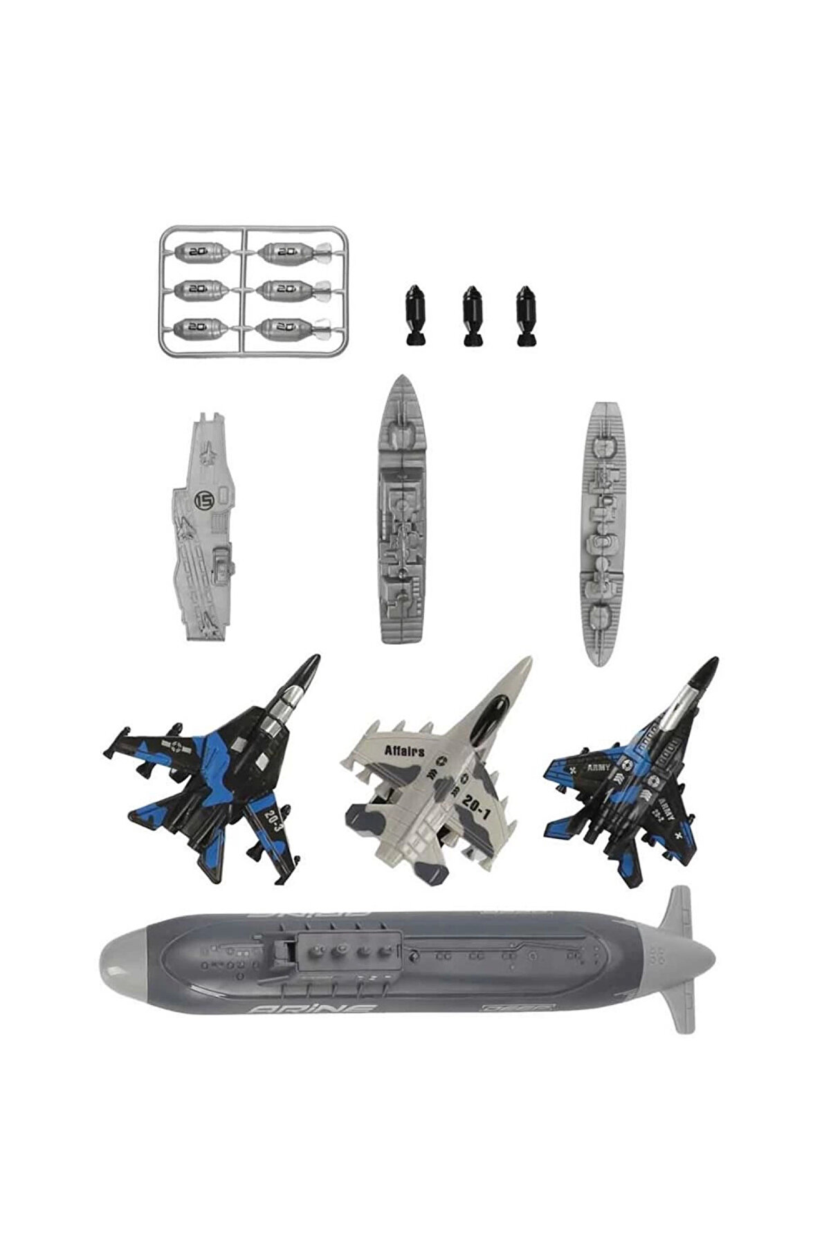 Asker Oyun Set Jet/Truck Uçak Gemi̇si̇