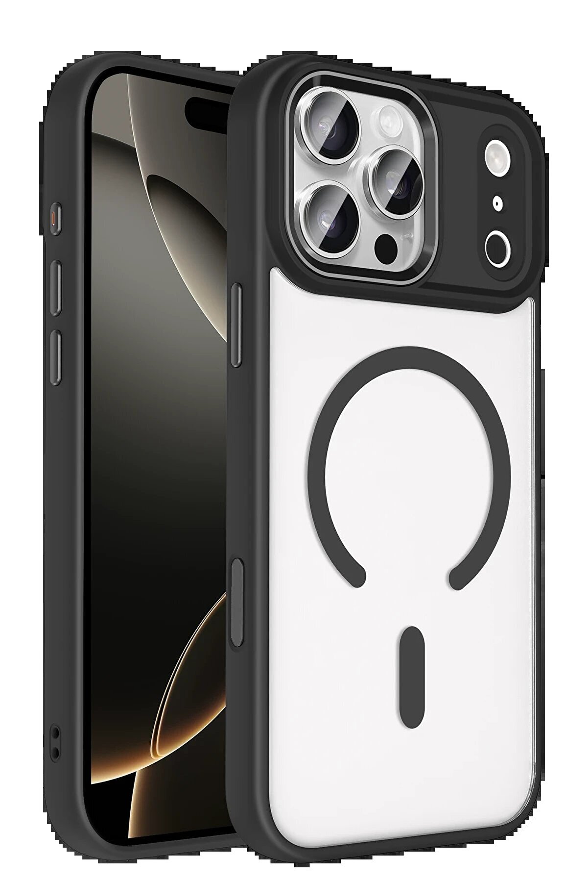 Fırsatkoli̇k Apple İphone 17 Pro Max Terea Magsafe Kapak - Si̇yah-(5796)