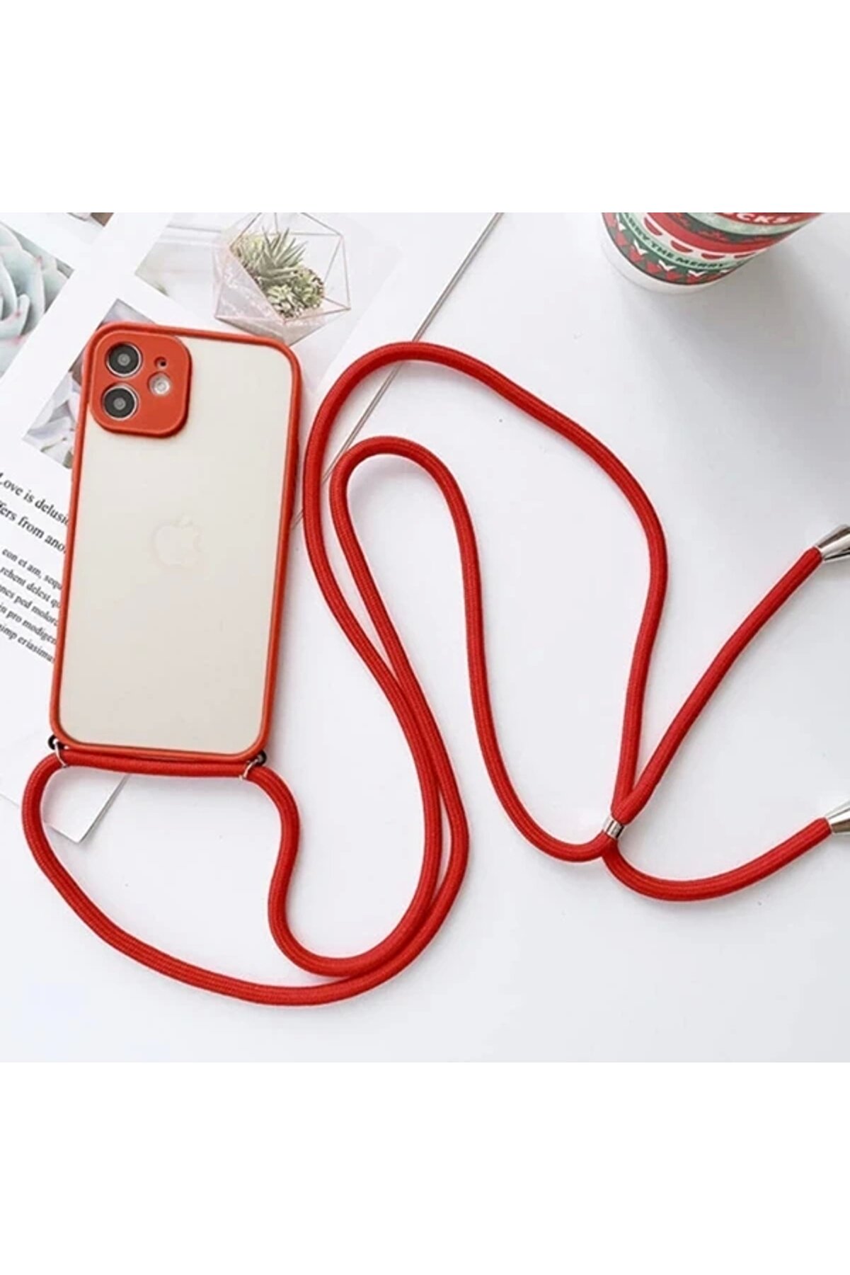 Buti̇k Ally İphone 11 6.1 Askılı Koruyucu Si̇li̇kon Kılıf-(5775)