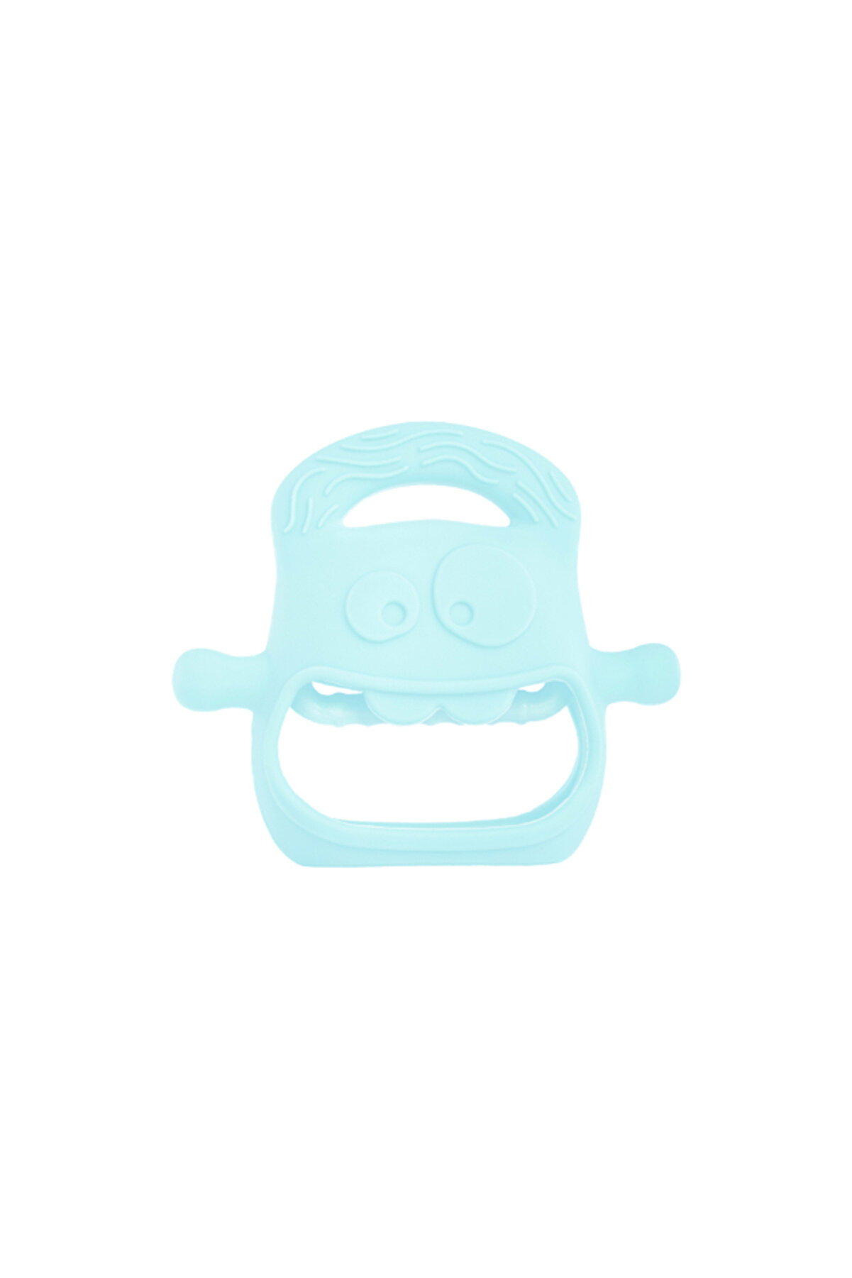 BYKOPUZ Mavi Bebek Silikon Diş Kaşıyıcı