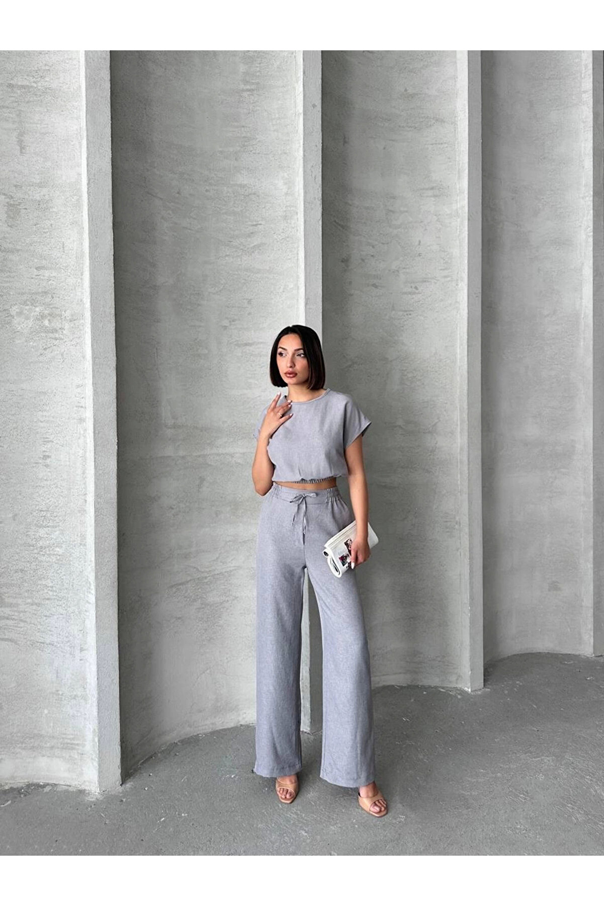 Ethab Ti̇caret Bluz Pantolon Takım