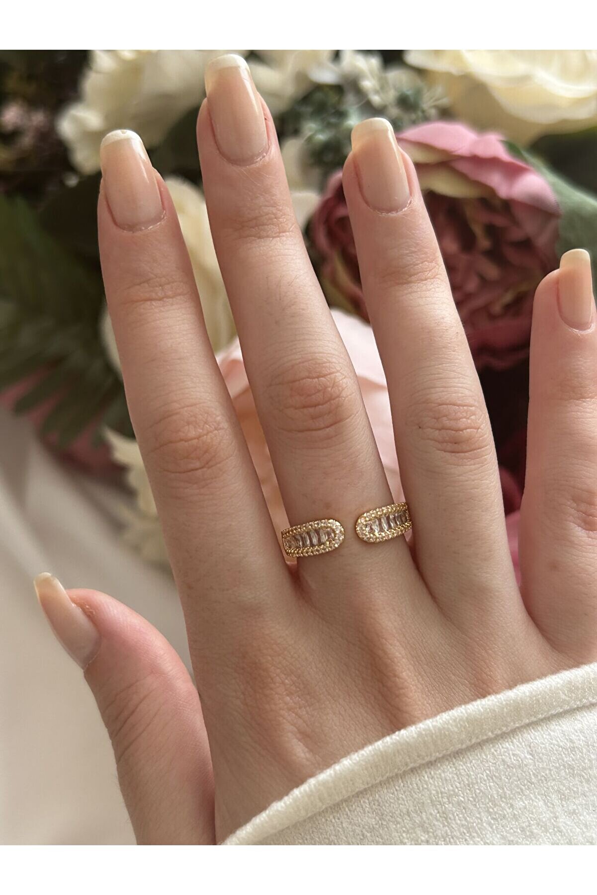 Ateli̇er Emi̇ne Si̇lver Taşlı Detay Yüzük