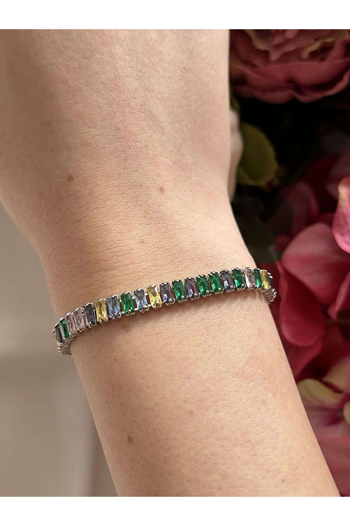 Ateli̇er Emi̇ne Renkli̇ Su Yolu Gümüş Bi̇lekli̇k