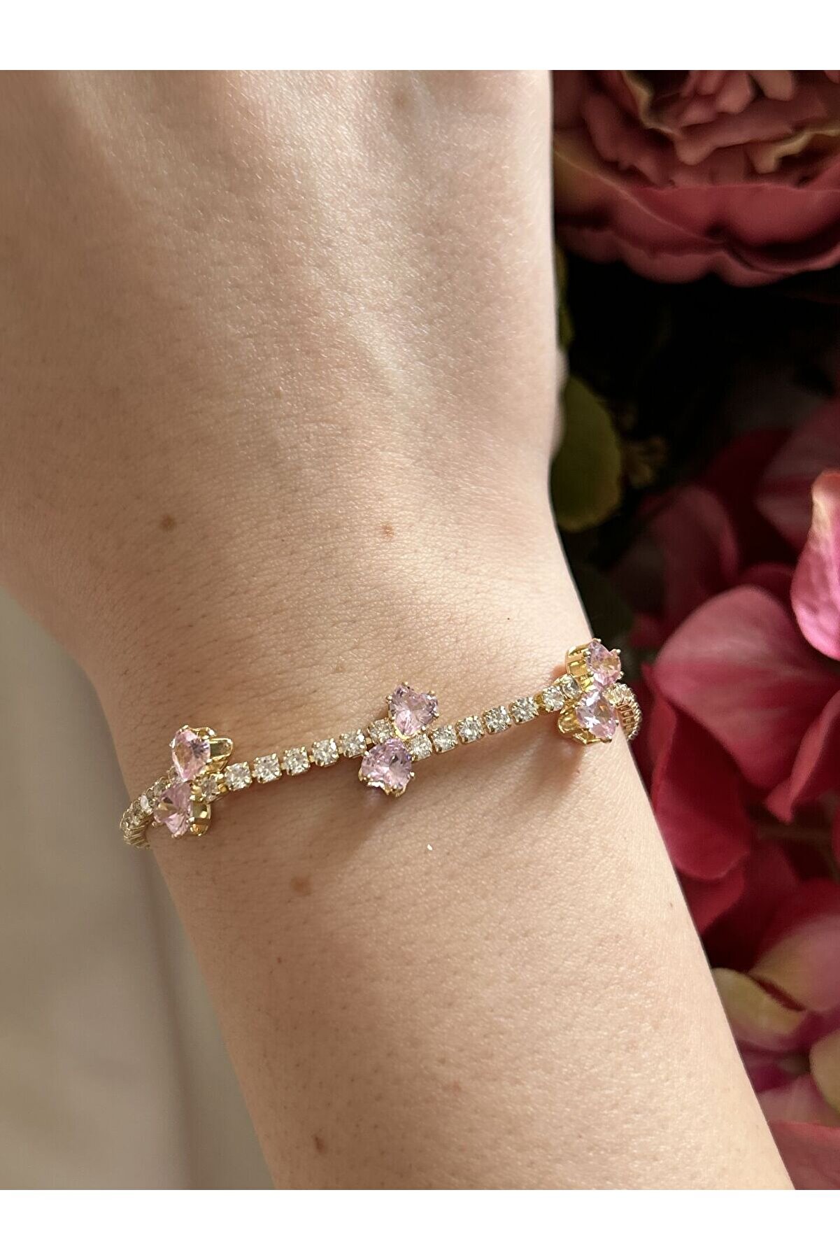 Ateli̇er Emi̇ne Pembe Kurdela Gold Bi̇lekli̇k