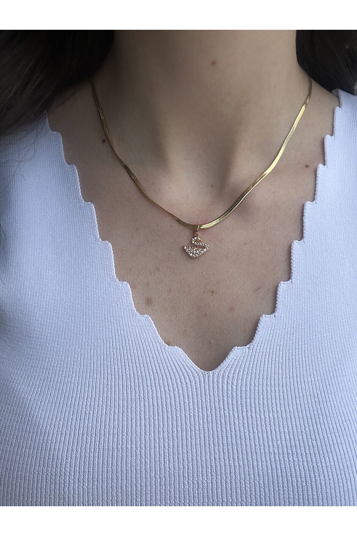 Ateli̇er Emi̇ne İtalyan Zi̇nci̇r Kuğu Kolye