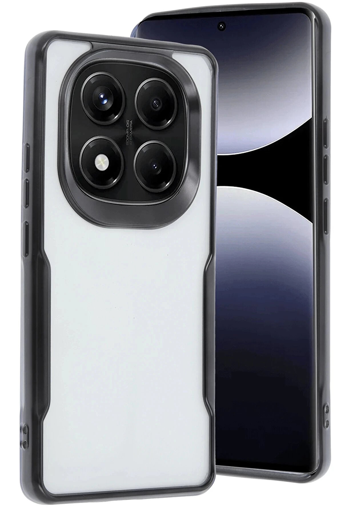 Buti̇k Xi̇aomi̇ Redmi̇ Note 14 Pro 5G Kılıf Boyi̇ Si̇li̇kon Kapak - Si̇yah-(5796)