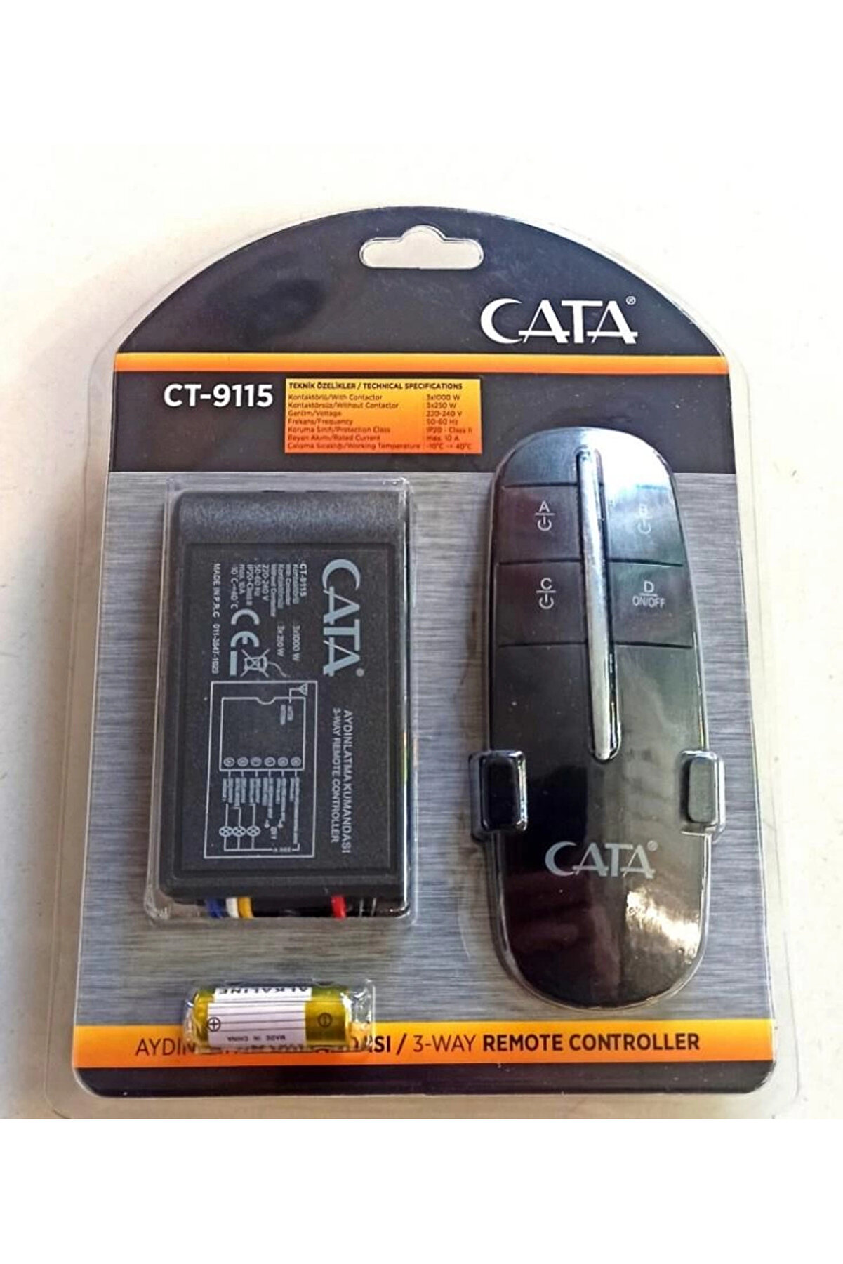 Cata Ct 9115 3X1000 3Lü Aydınlatma Kumandası
