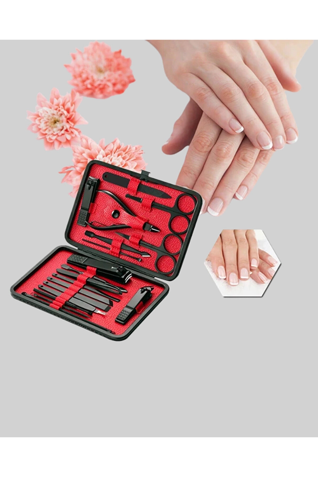 Profesyonel Paslanmaz Çeli̇k Mani̇kür & Pedi̇kür Seti̇