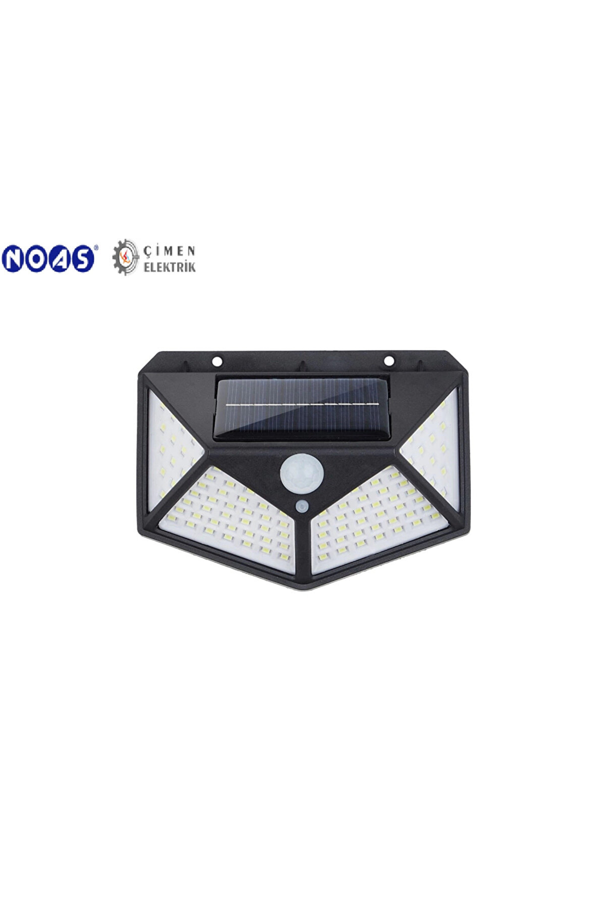 Noas Yl84 1001 S Ti̇tan 50W Si̇yah Sensörlü Solar Apli̇k Beyaz Işık 6500K
