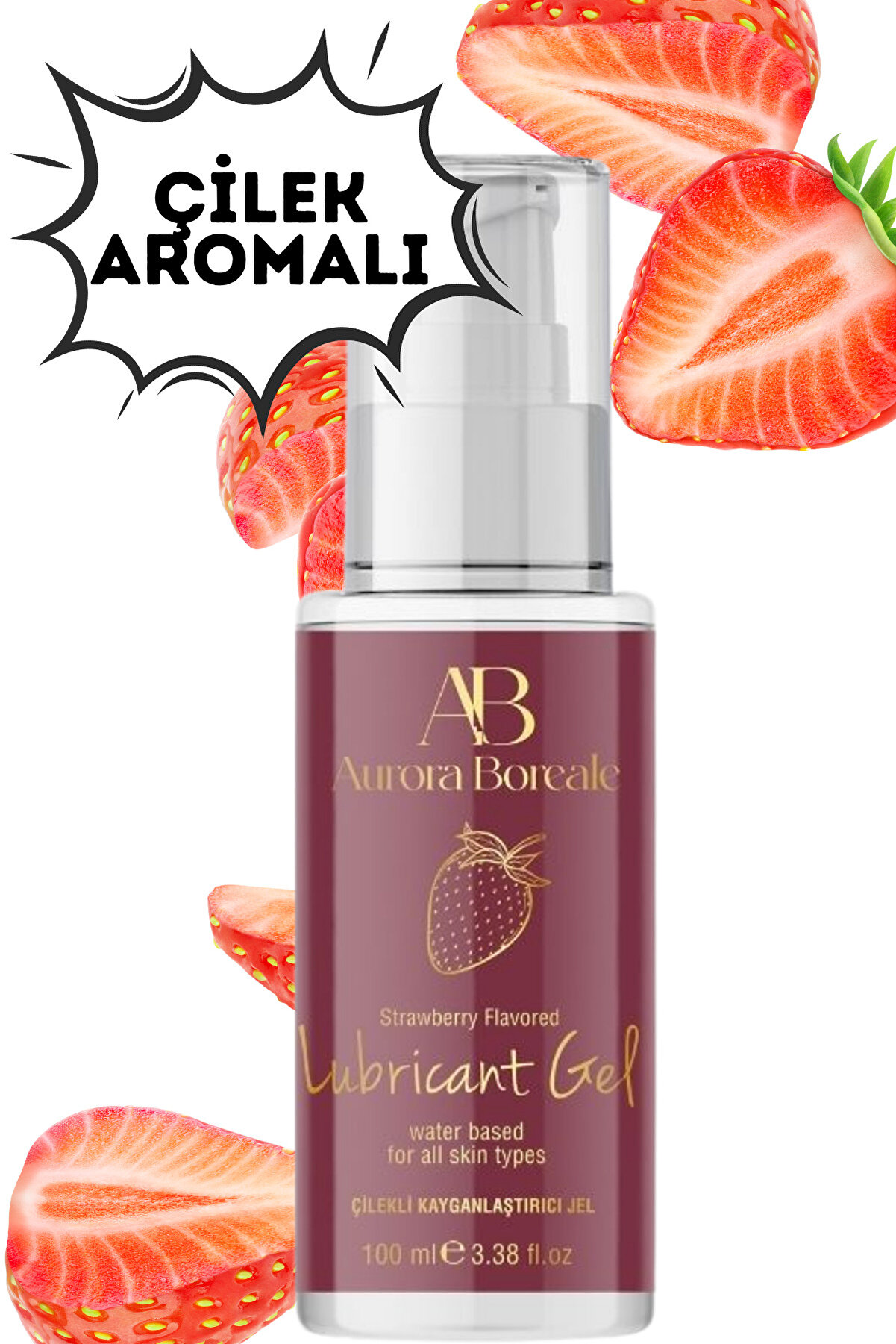 Aurora Boreale Çi̇lek Aromalı Kayganlaştırıcı Jel 100 Ml