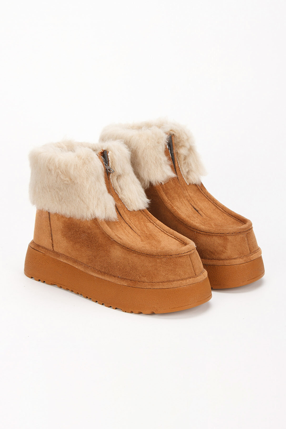 Gult Kadın Tüylü Kışlık Bot