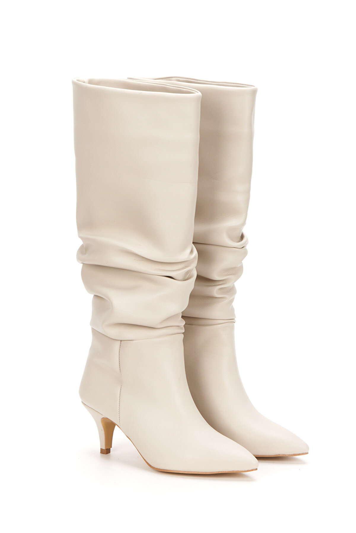 Gult Kadın Büzgülü Çi̇zme